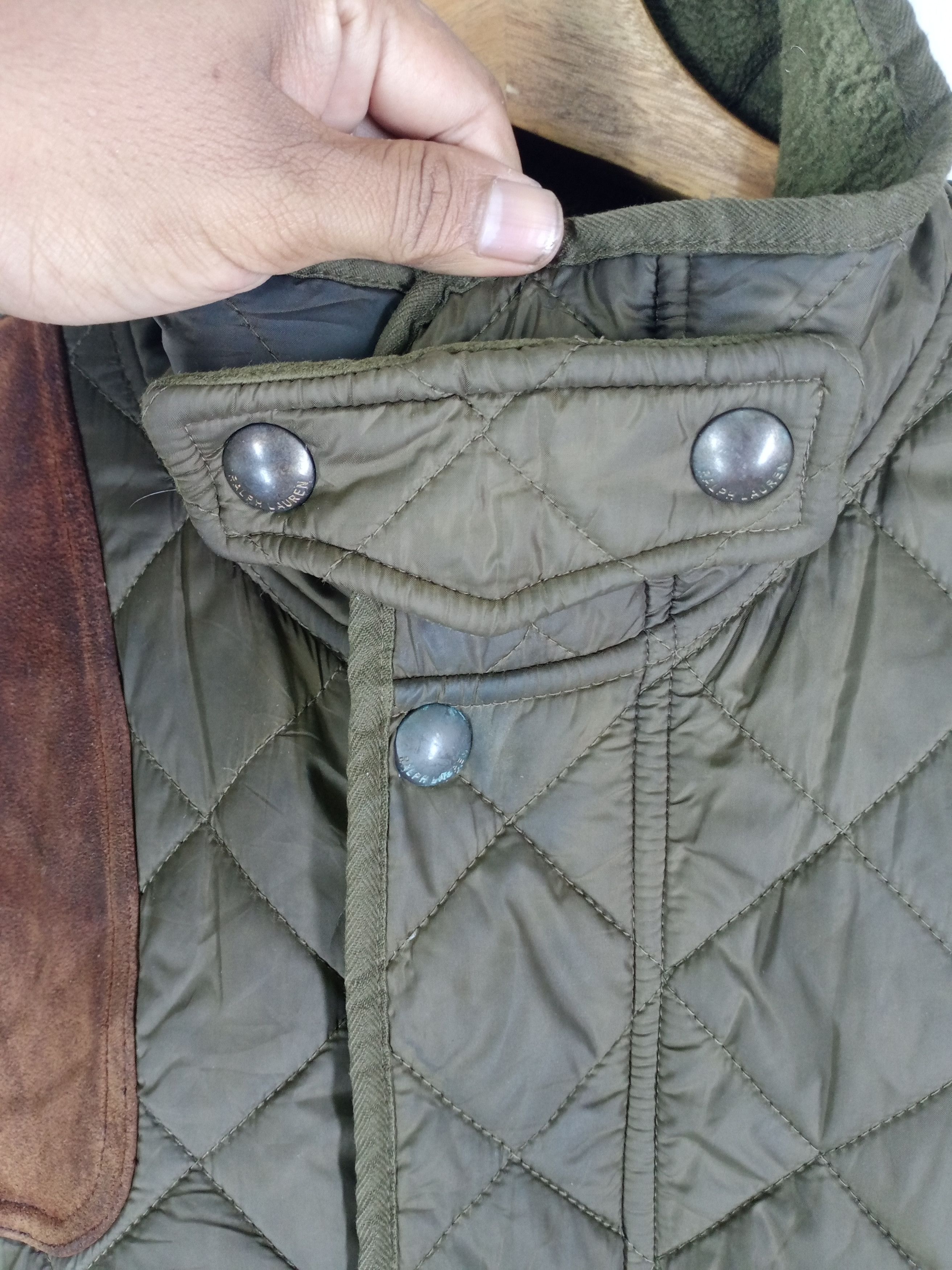 Polo Ralph Lauren Rare Vintage Polo Ralph Lauren Quilted Army StyleJacket Size US XL / EU 56 / 4 - 4 Thumbnail