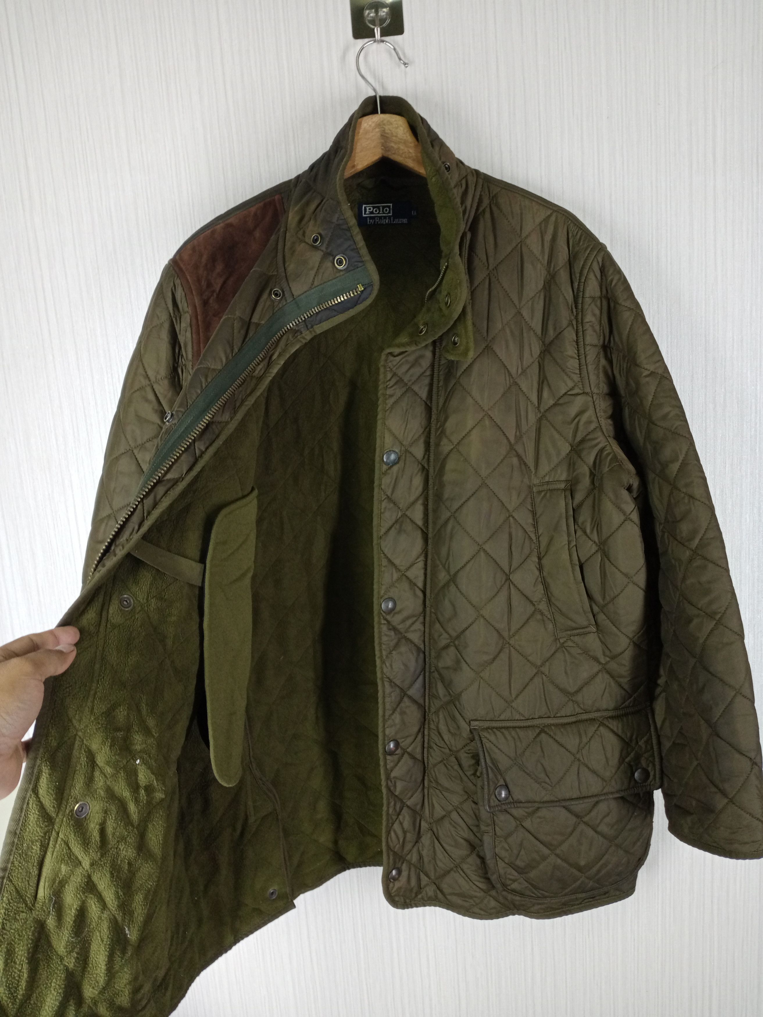 Polo Ralph Lauren Rare Vintage Polo Ralph Lauren Quilted Army StyleJacket Size US XL / EU 56 / 4 - 2 Thumbnail