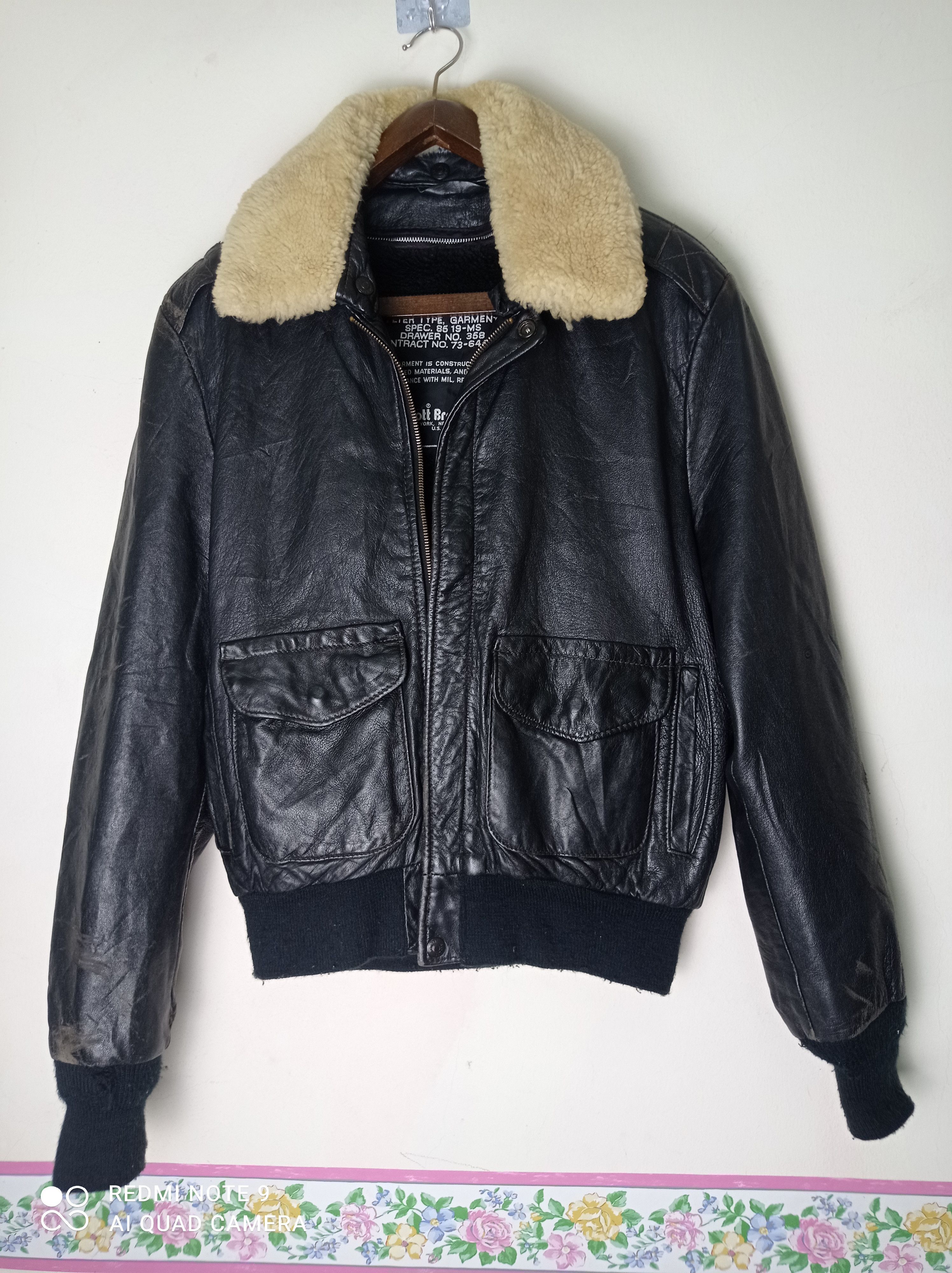 Schott 🔥Vintage Schott flight jacket Made In Usa🔥 Size US M / EU 48-50 / 2 - 4 Thumbnail