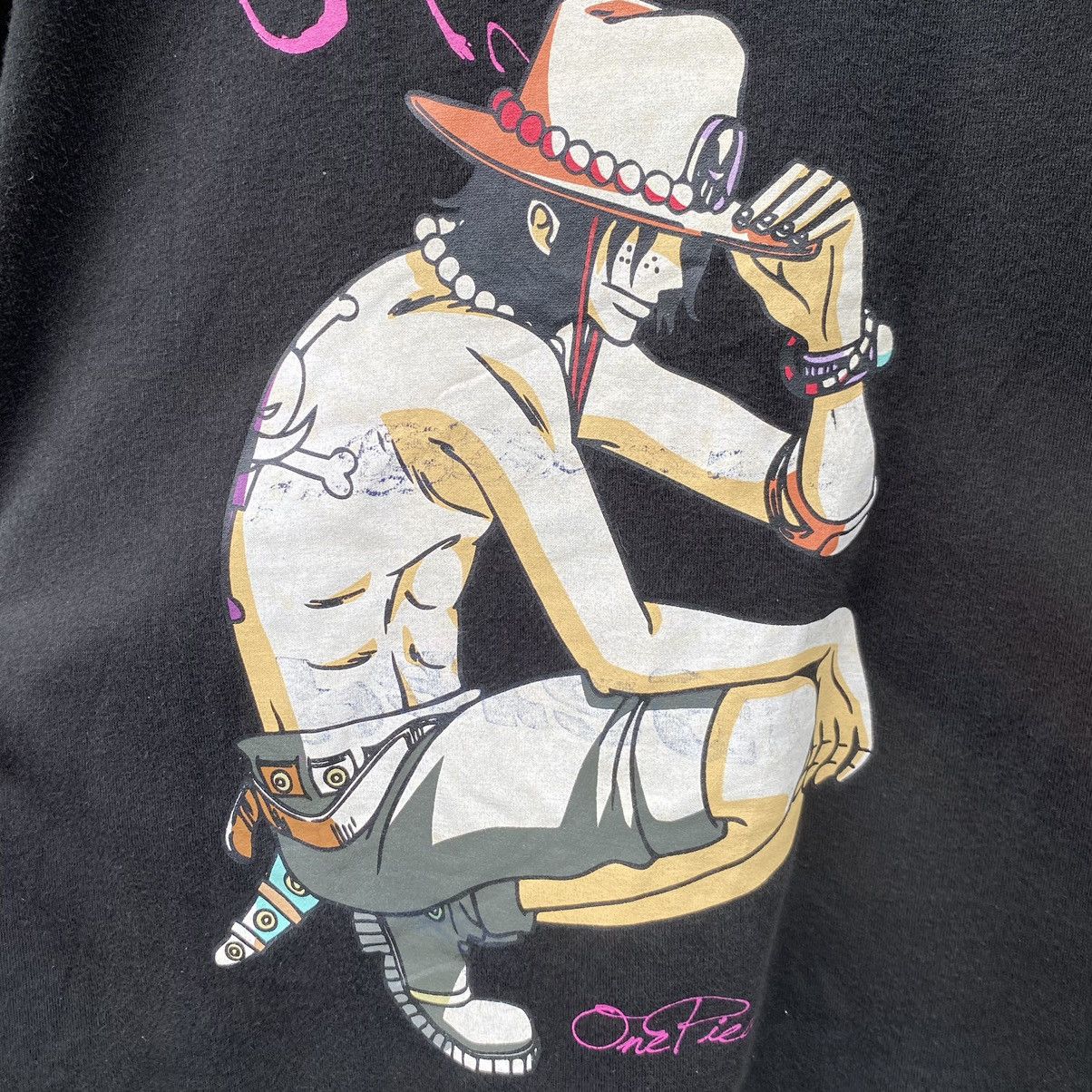Anime Thrashed Faded Portgas D. Ace One Piece Anime ERD GRUNGE TEE Size US L / EU 52-54 / 3 - 3 Thumbnail