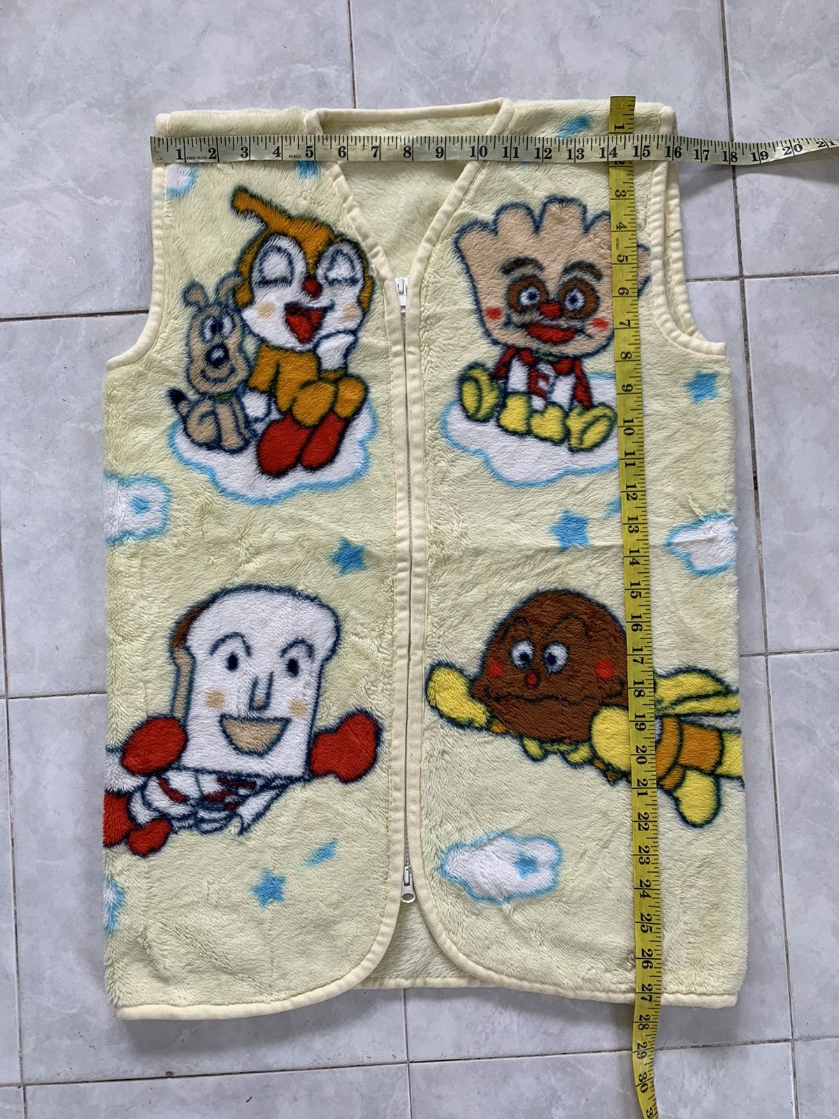 Anime LAST DROP#Anime Anpaman Cartoon Vest Fleece Jacket Size US S / EU 44-46 / 1 - 7 Thumbnail