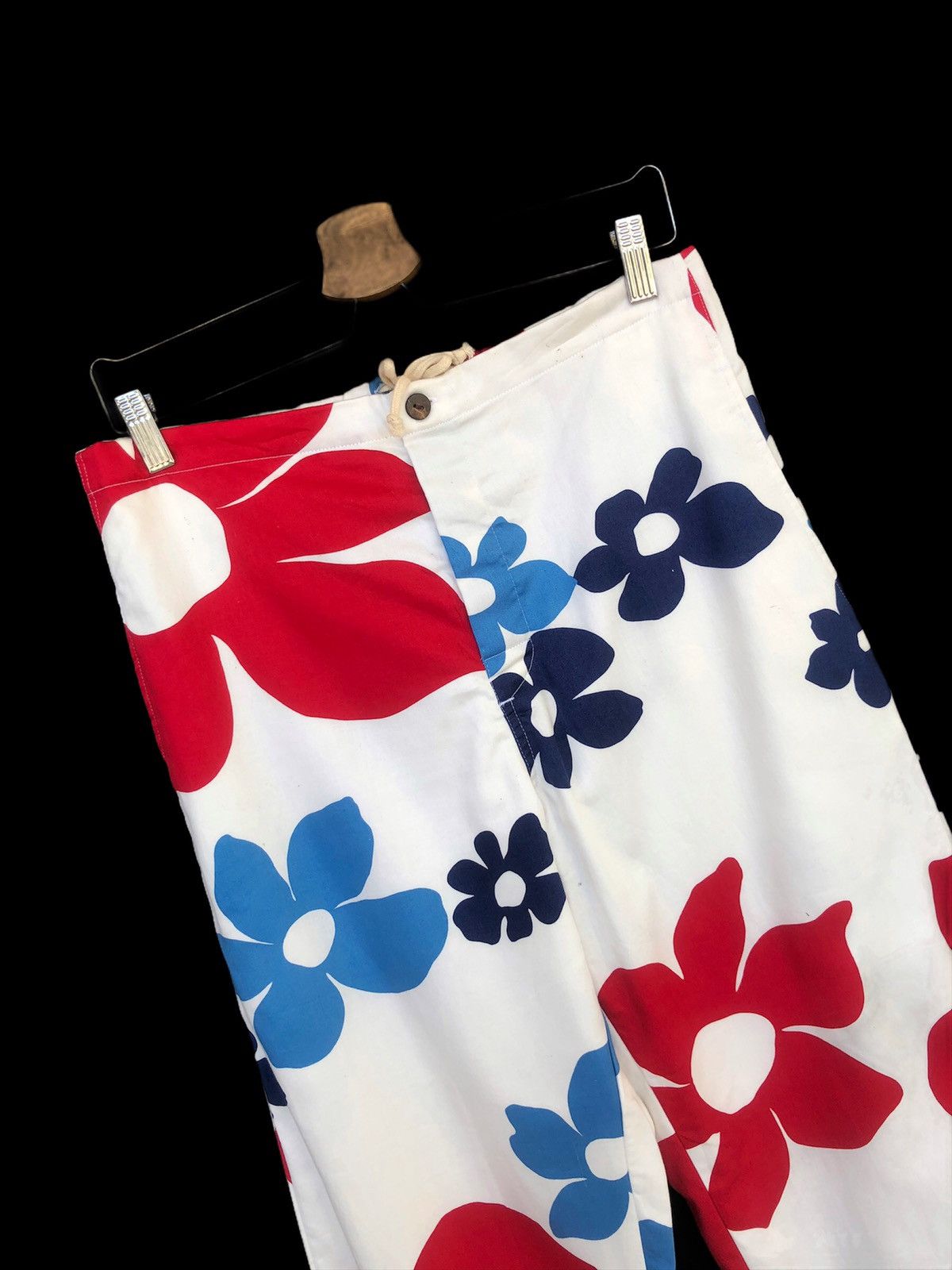 Jams World DOPE🔥Vtg 90s Jams World Hawaii Floral Motif Pants Size US 32 / EU 48 - 4 Thumbnail