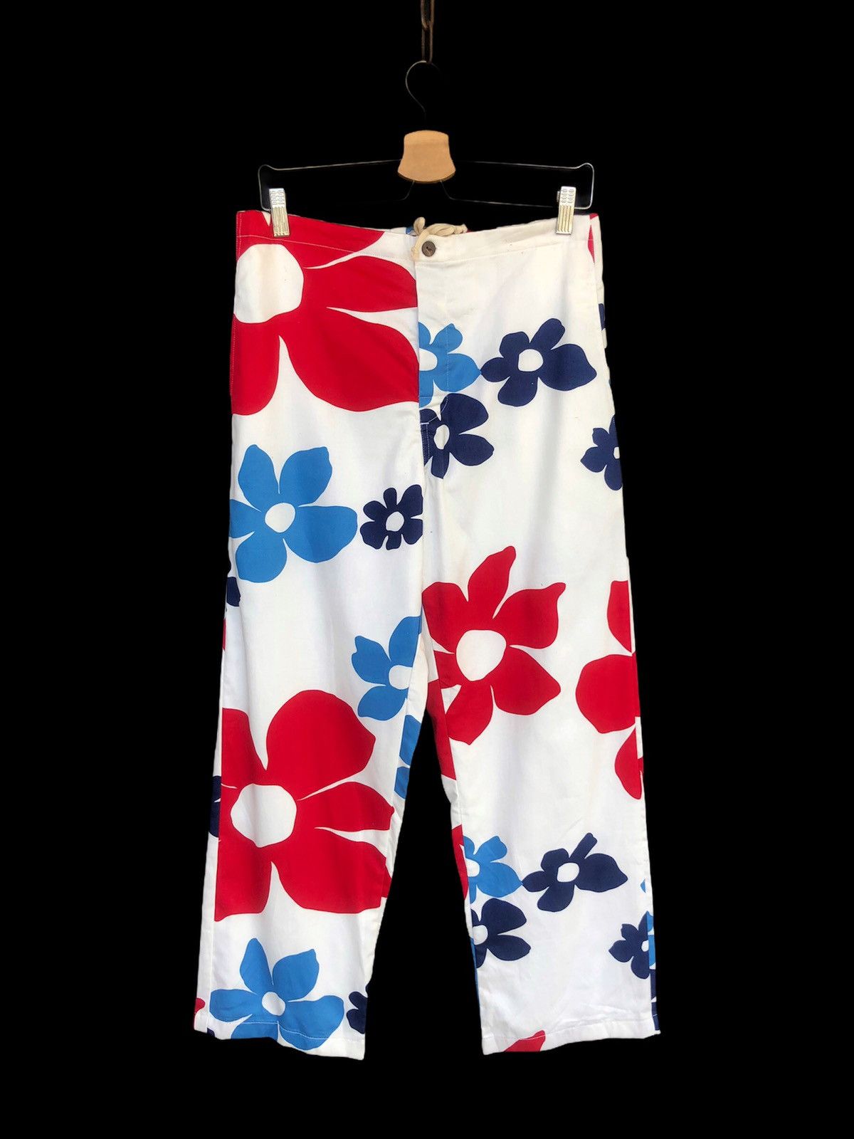 Jams World DOPE🔥Vtg 90s Jams World Hawaii Floral Motif Pants Size US 32 / EU 48 - 3 Thumbnail