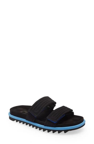 Dries Van Noten DRIES VAN NOTEN Canvas & Suede Slide Sandals Size US 11.5 / EU 44-45 - 1 Thumbnail