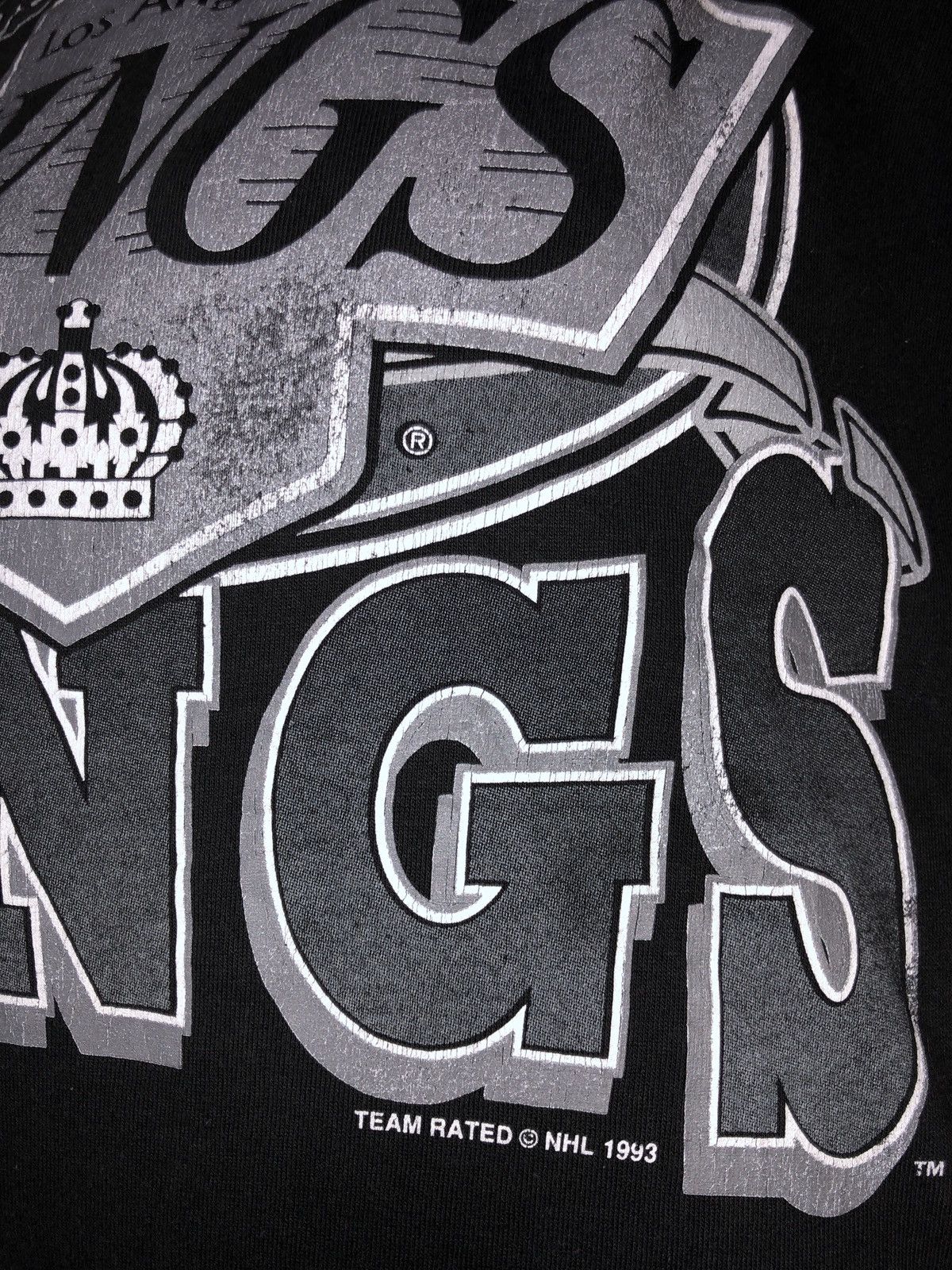 NFL 💥Rare Vintage 90s Los Angeles Kings Nhl Big Logo Shirts Size US L / EU 52-54 / 3 - 3 Thumbnail