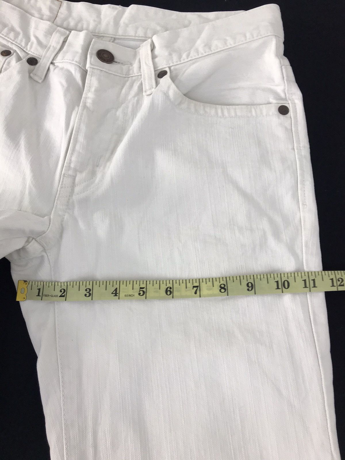 Edwin × Vintage Edwin Short Pant White Denim Jeans Pant Street Fashion Size US 31 - 13 Thumbnail