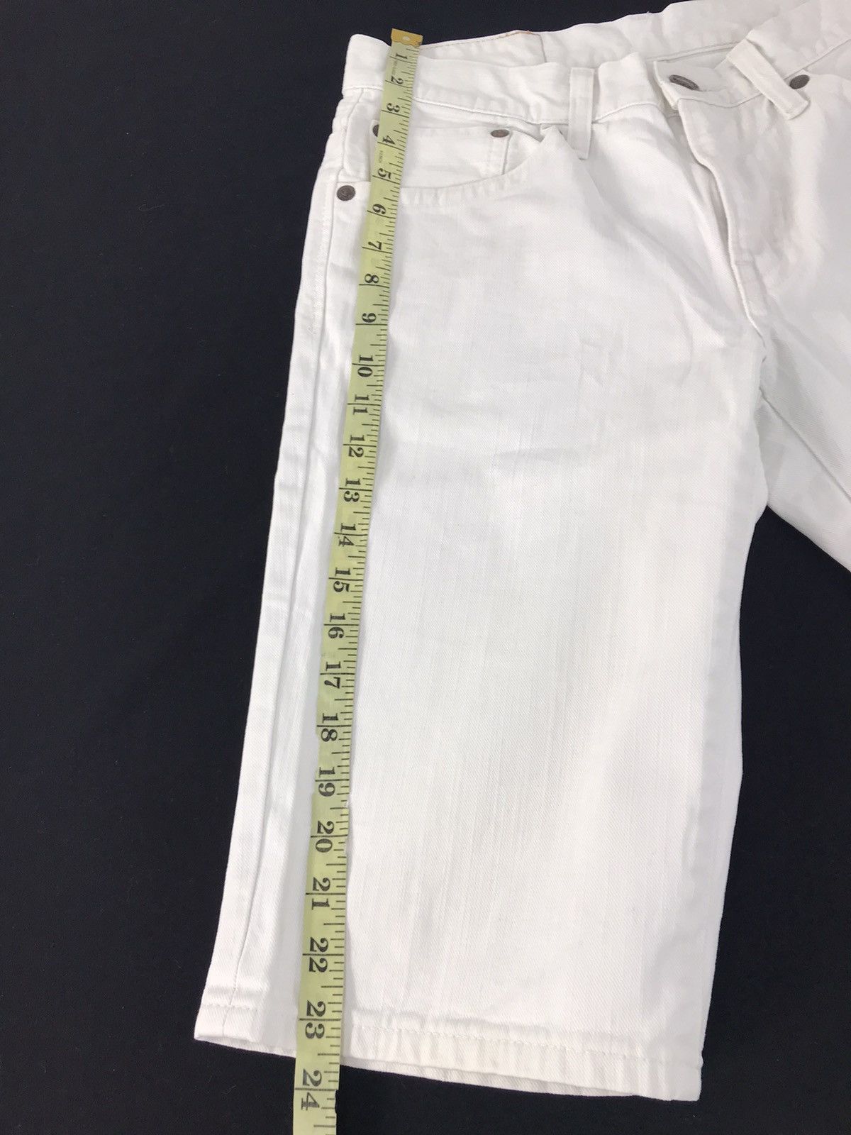 Edwin × Vintage Edwin Short Pant White Denim Jeans Pant Street Fashion Size US 31 - 10 Thumbnail