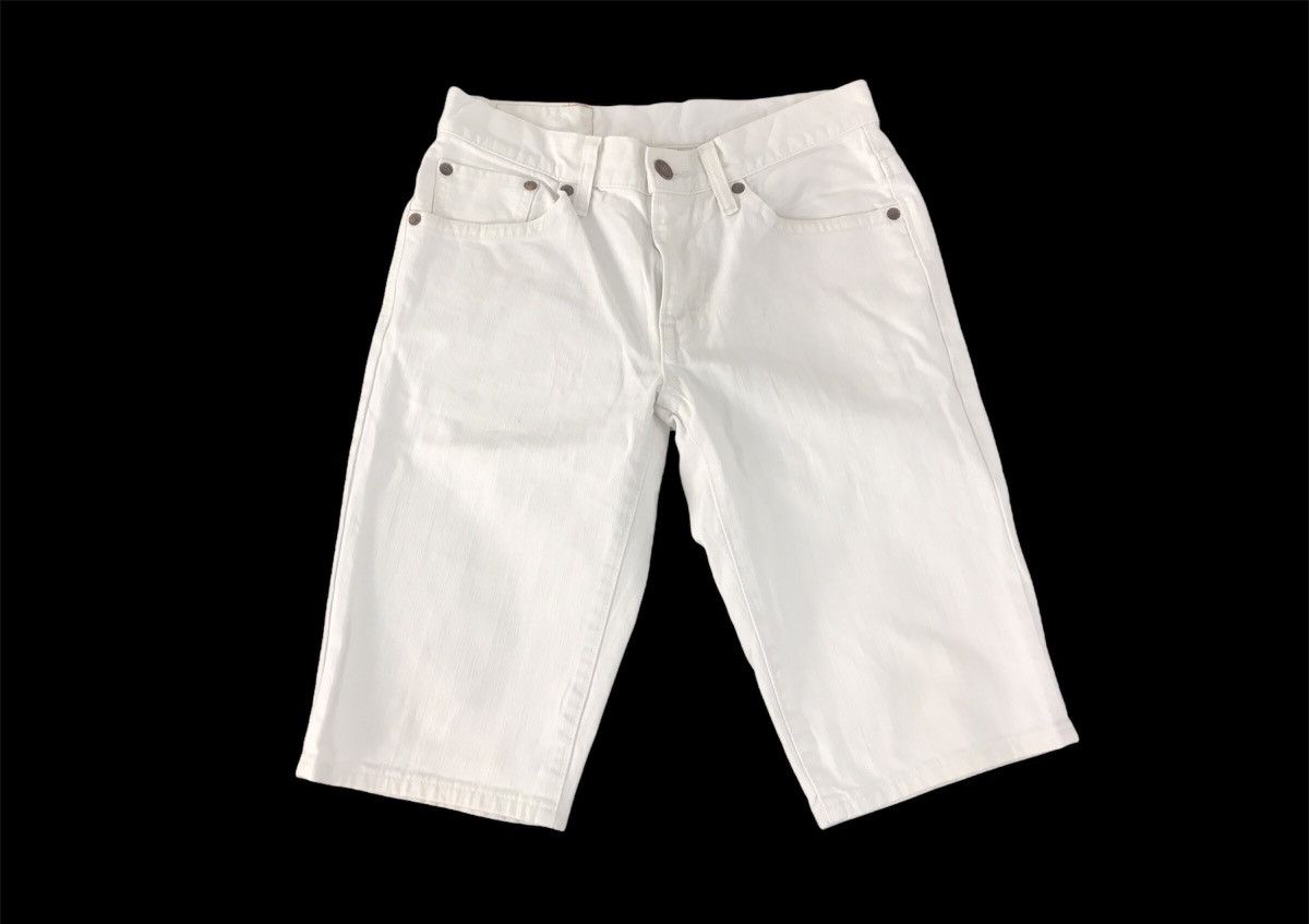 Edwin × Vintage Edwin Short Pant White Denim Jeans Pant Street Fashion Size US 31 - 1 Thumbnail