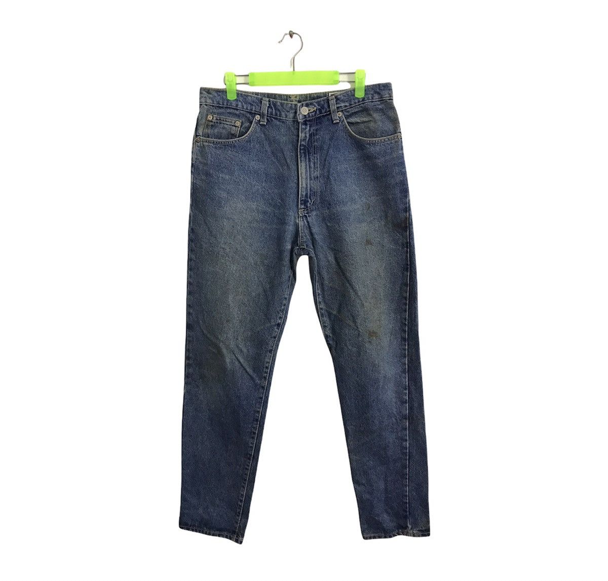 Vintage × Wrangler 80s 90s Wrangler USA Distressed Denim Jeans Indigo Size US 32 / EU 48 - 1 Thumbnail