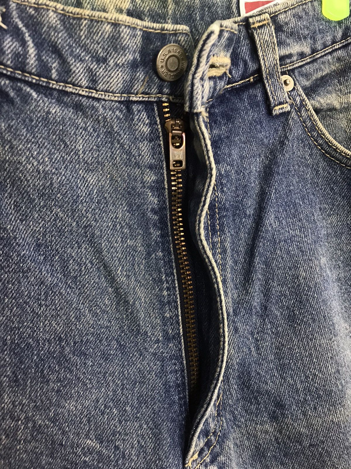 Vintage × Wrangler 80s 90s Wrangler USA Distressed Denim Jeans Indigo Size US 32 / EU 48 - 4 Thumbnail