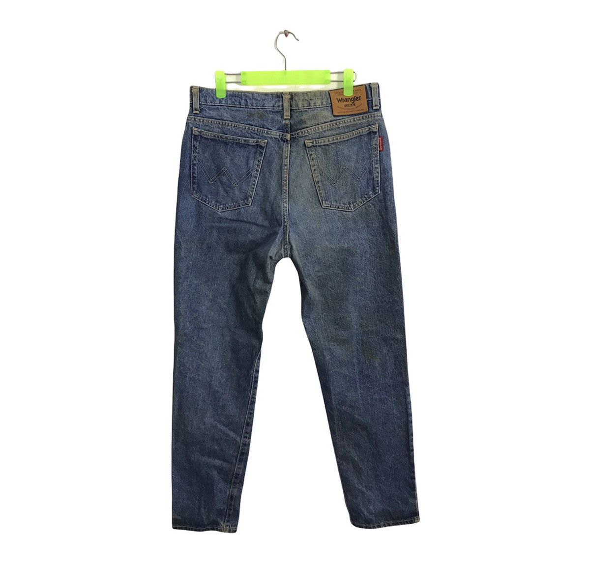 Vintage × Wrangler 80s 90s Wrangler USA Distressed Denim Jeans Indigo Size US 32 / EU 48 - 2 Thumbnail