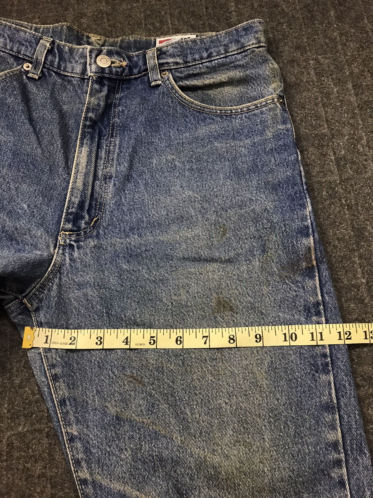 Vintage × Wrangler 80s 90s Wrangler USA Distressed Denim Jeans Indigo Size US 32 / EU 48 - 14 Thumbnail