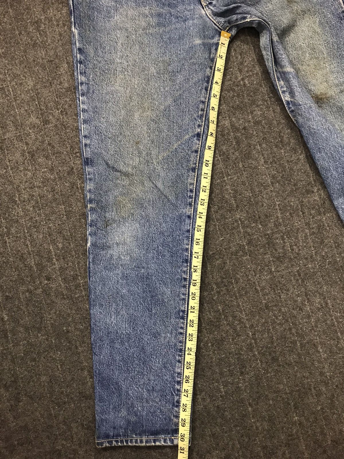Vintage × Wrangler 80s 90s Wrangler USA Distressed Denim Jeans Indigo Size US 32 / EU 48 - 12 Thumbnail