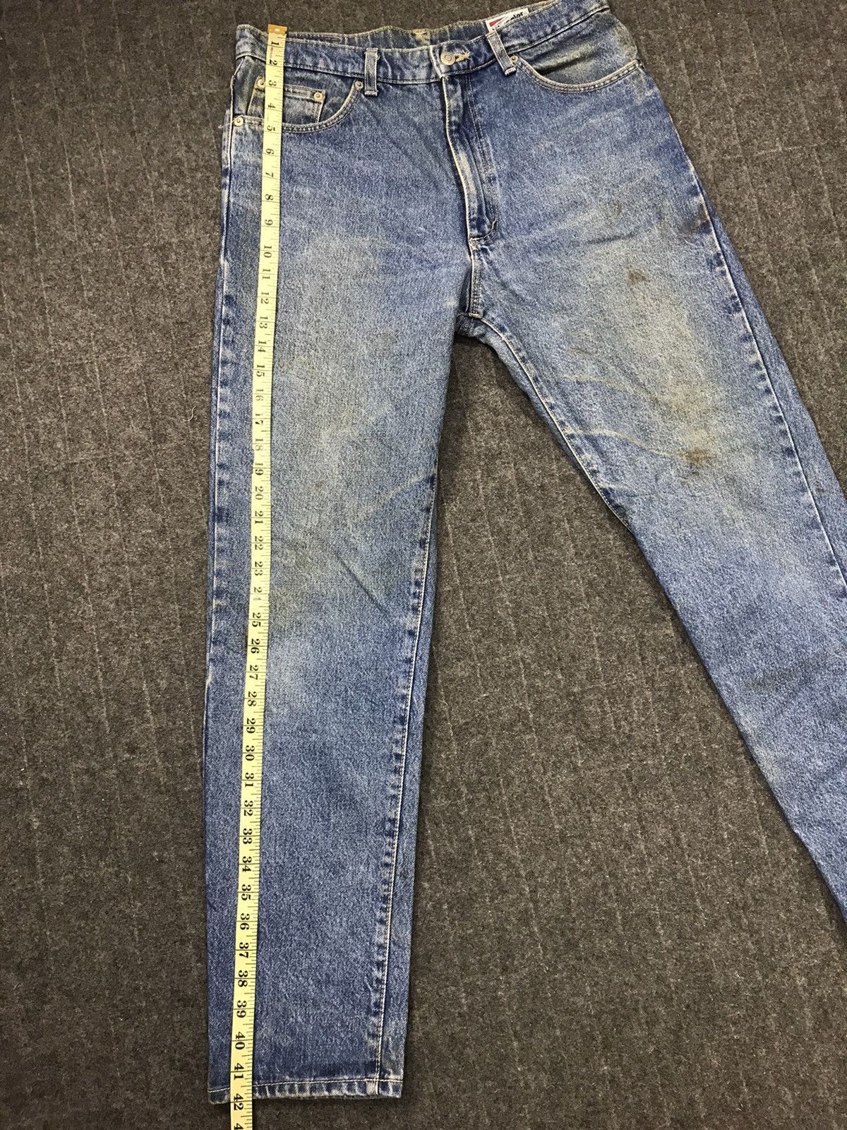 Vintage × Wrangler 80s 90s Wrangler USA Distressed Denim Jeans Indigo Size US 32 / EU 48 - 11 Thumbnail