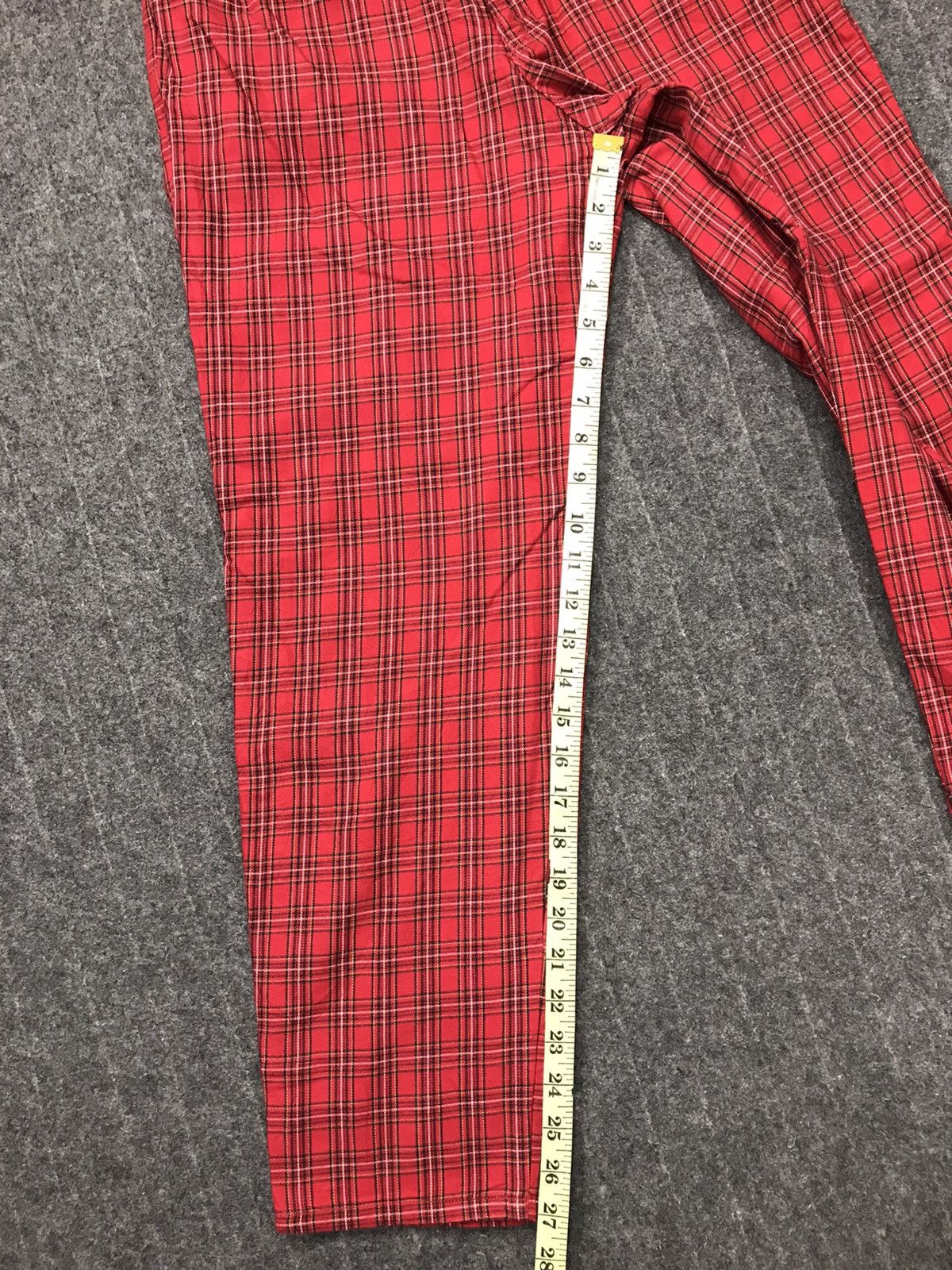 Japanese Brand × Vintage Plaid Check Casual Pant Inspired Designer Fashion Size US 26 / EU 42 - 9 Thumbnail