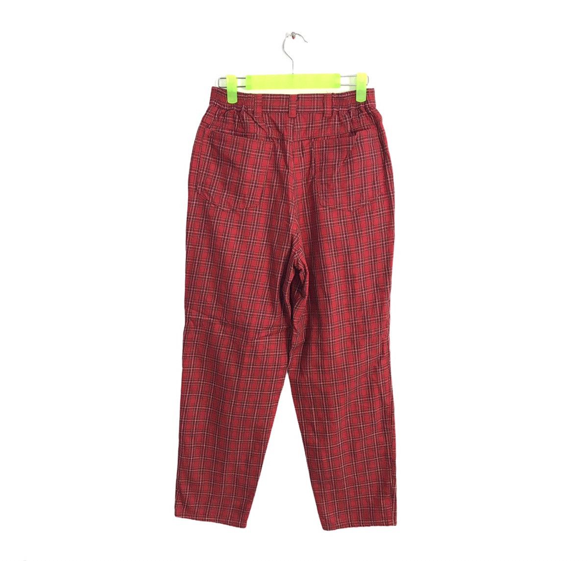 Japanese Brand × Vintage Plaid Check Casual Pant Inspired Designer Fashion Size US 26 / EU 42 - 2 Thumbnail