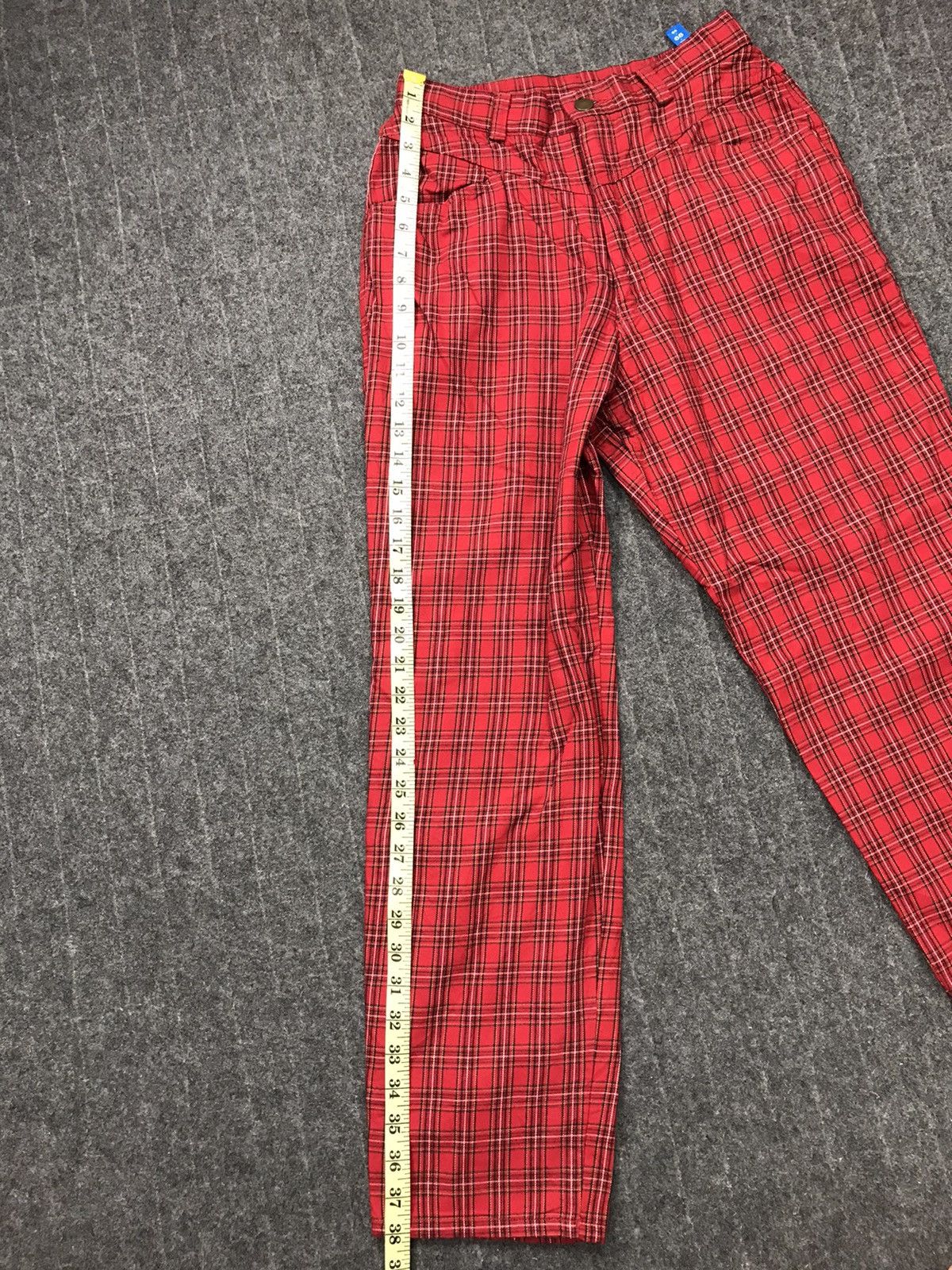 Japanese Brand × Vintage Plaid Check Casual Pant Inspired Designer Fashion Size US 26 / EU 42 - 8 Thumbnail