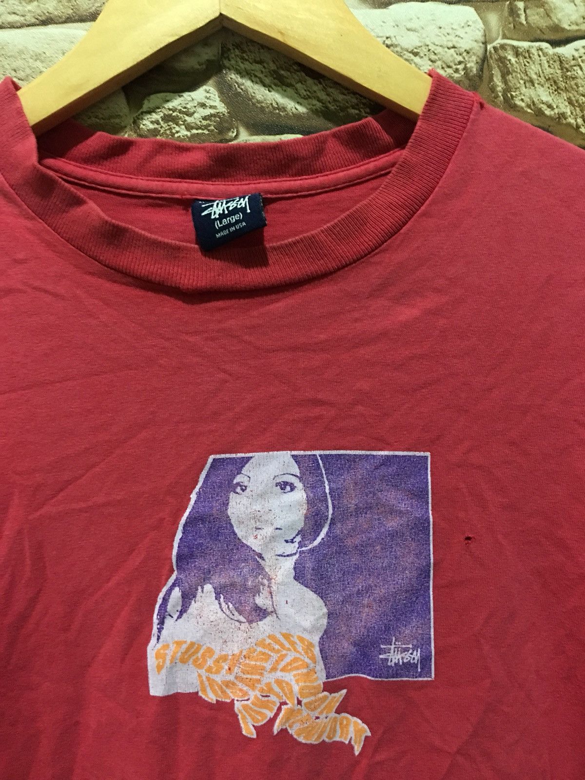 Rap Tees × Stussy Vintage 90s Stussy rap tee hype beast swag shirt Size US L / EU 52-54 / 3 - 6 Thumbnail