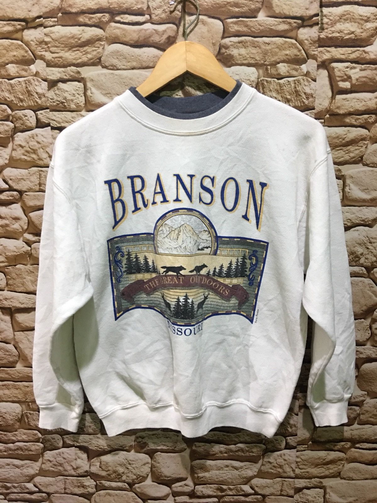 Vintage Vintage Branson Animal Illustration Crewneck Pullover Size US M / EU 48-50 / 2 - 1 Thumbnail