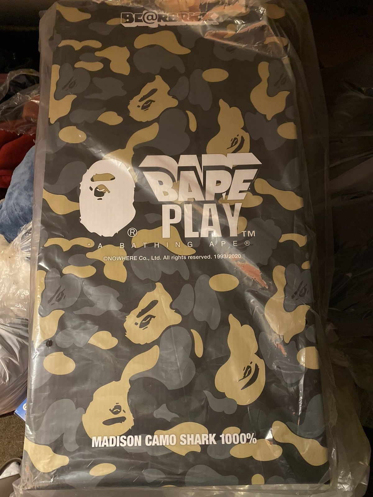 Bape Madison Avenue Camo Shark Be@rbrick 1000% Size ONE SIZE - 3 Thumbnail