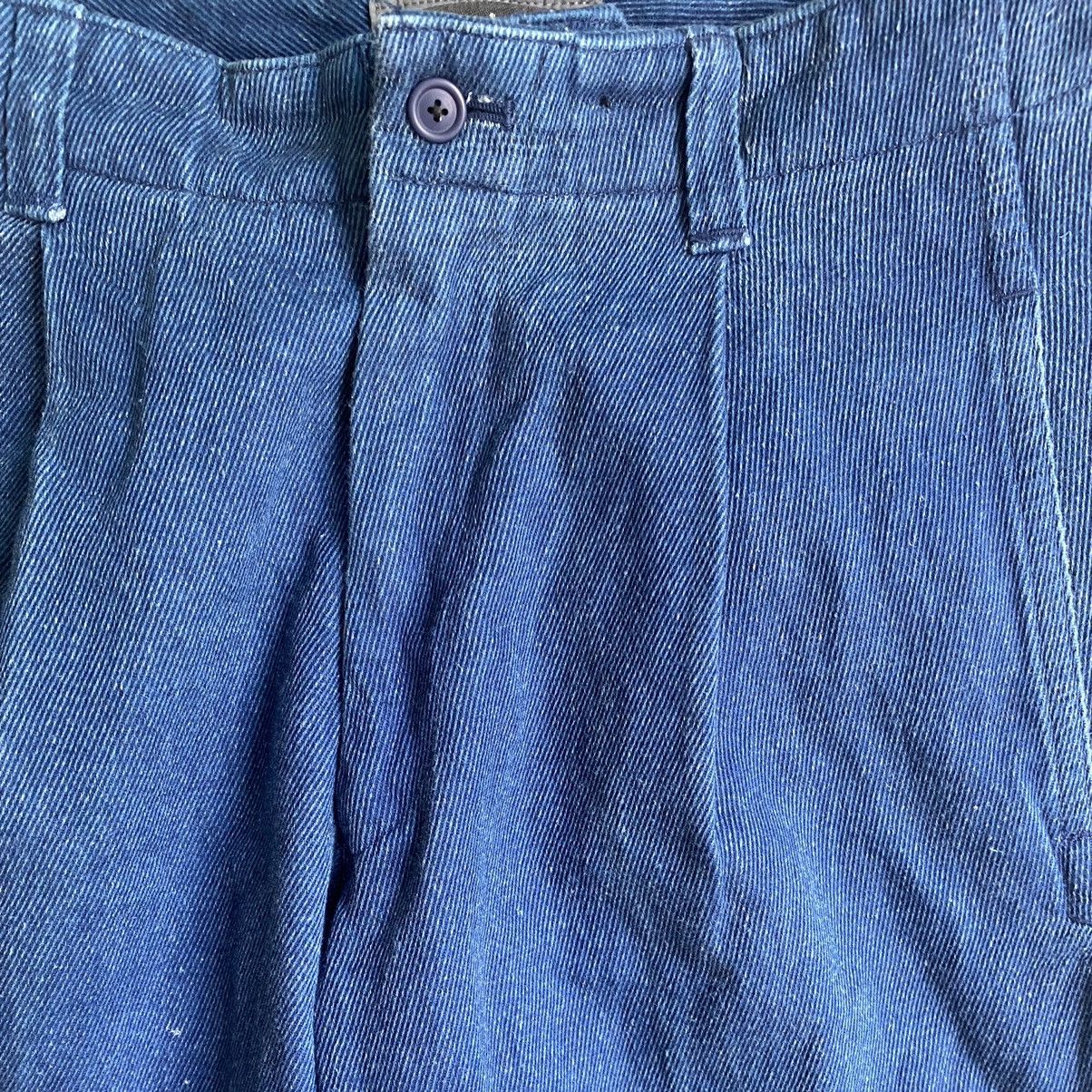 Issey Miyake Vintage Issey Miyake Men Indigo corduroy Pleats Pants Size US 28 / EU 44 - 5 Thumbnail