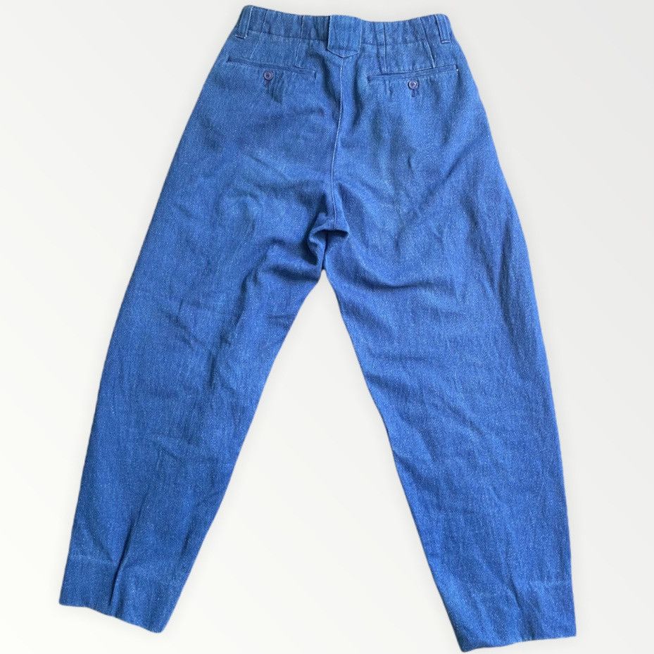 Issey Miyake Vintage Issey Miyake Men Indigo corduroy Pleats Pants Size US 28 / EU 44 - 2 Thumbnail