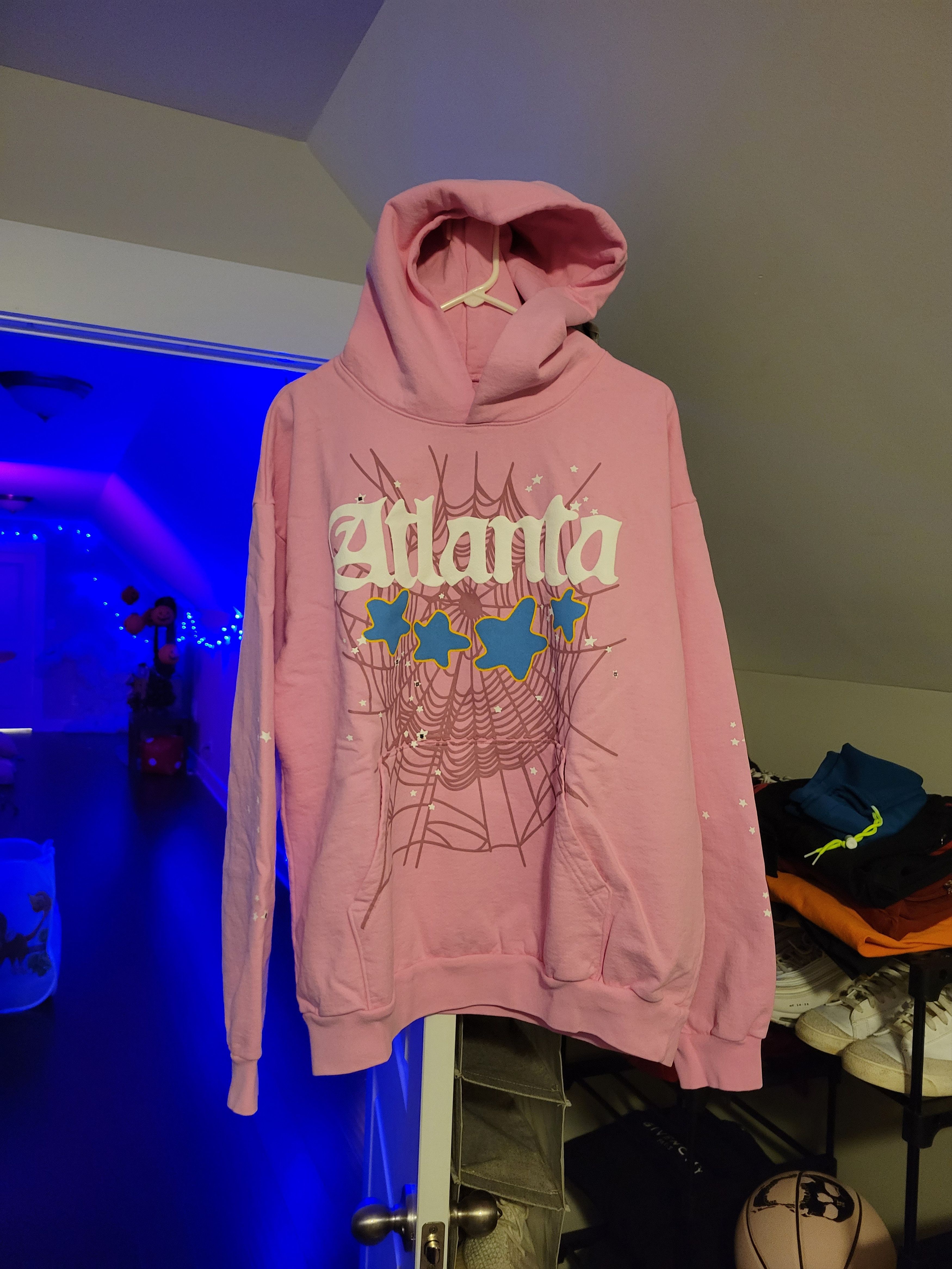 Spider Worldwide Spider Worldwide Pink Atlanta Hoodie Size Large | Grailed