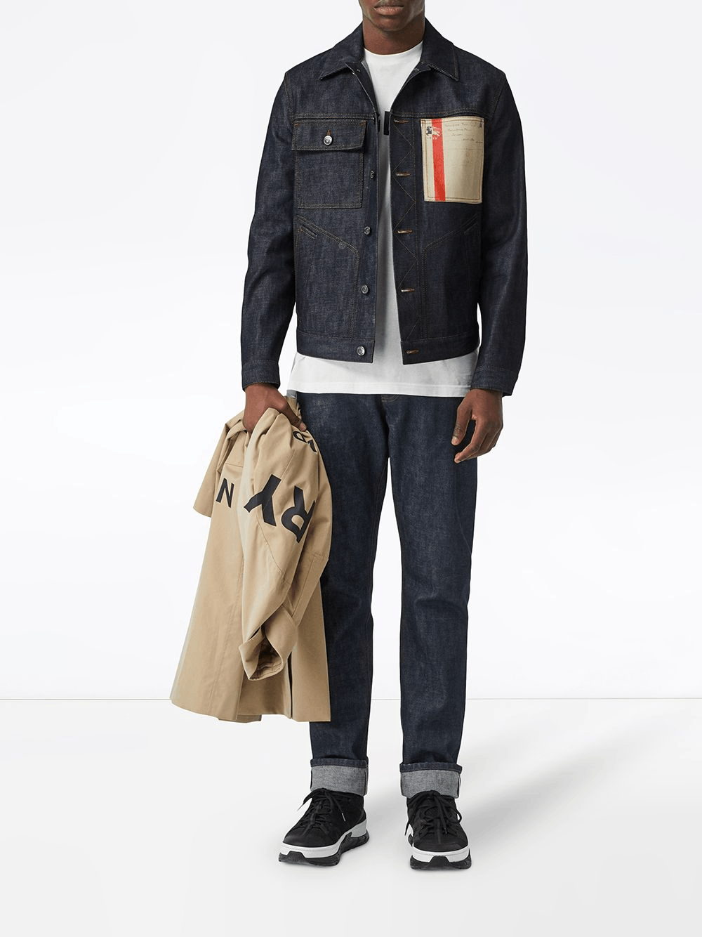 Burberry BURBERRY slim selvedge blue denim jacket 52 EU / Large Size US L / EU 52-54 / 3 - 2 Thumbnail