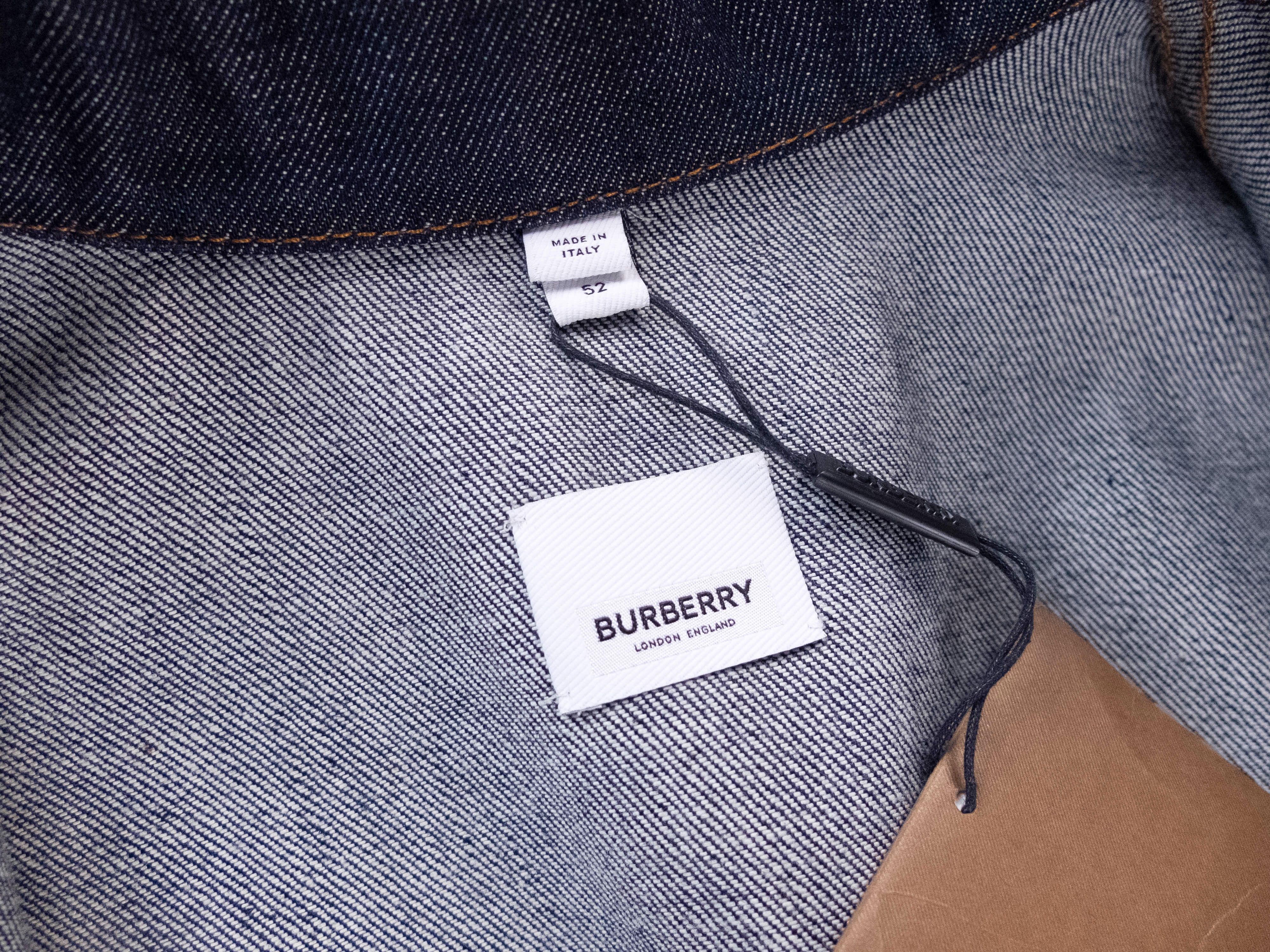 Burberry BURBERRY slim selvedge blue denim jacket 52 EU / Large Size US L / EU 52-54 / 3 - 8 Thumbnail