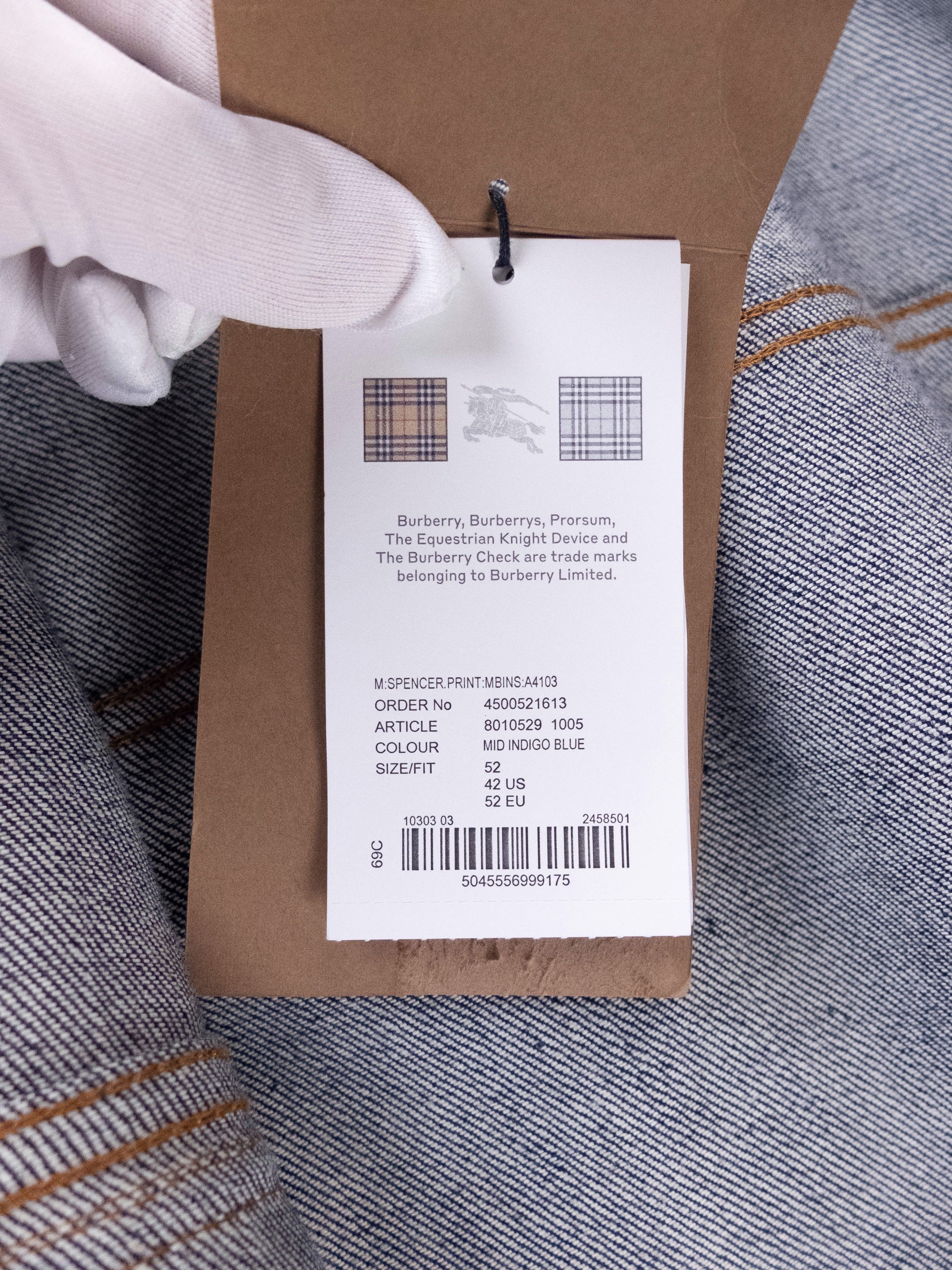 Burberry BURBERRY slim selvedge blue denim jacket 52 EU / Large Size US L / EU 52-54 / 3 - 9 Thumbnail