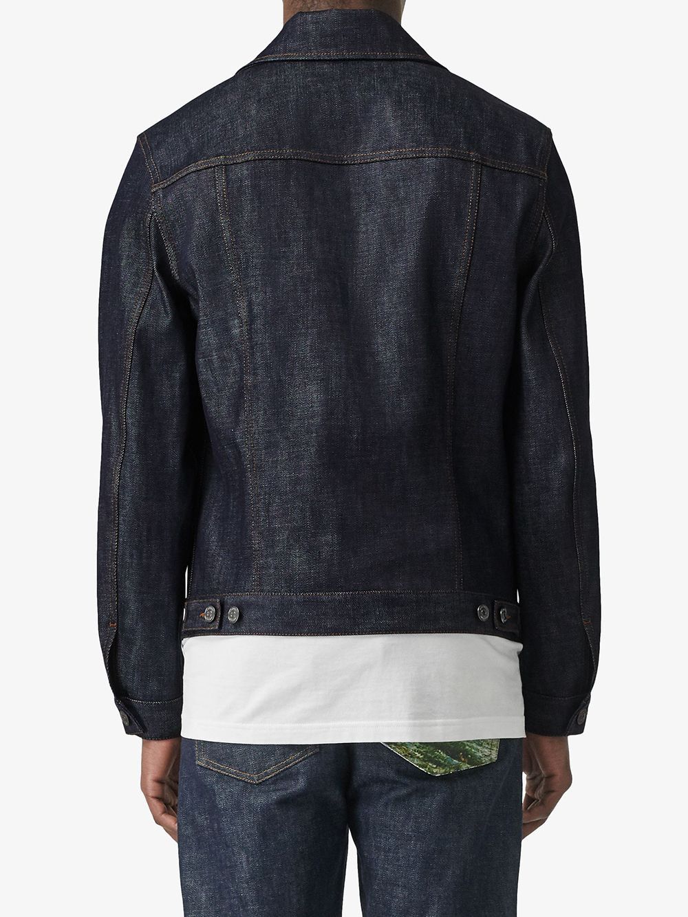 Burberry BURBERRY slim selvedge blue denim jacket 52 EU / Large Size US L / EU 52-54 / 3 - 3 Thumbnail