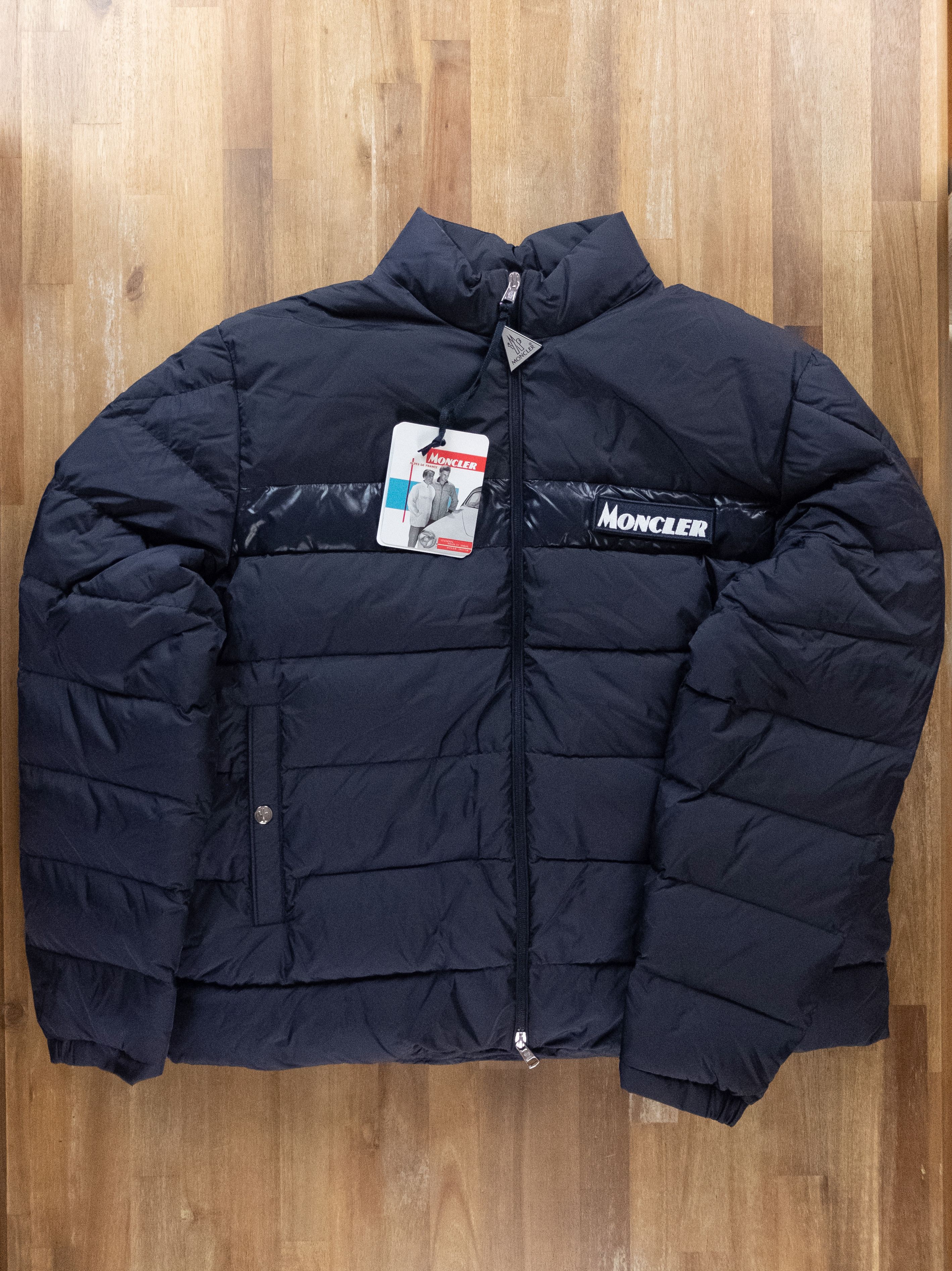 image of Moncler Servieres Navy Blue Down Puffer Padded Jacket 4Xl 7, Men's (Size 2XL)