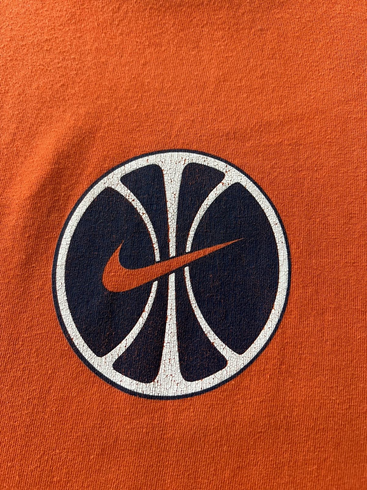 Nike Vintage 90s Nike Basketball Streetwear Orange Tank Top Tee Size US M / EU 48-50 / 2 - 5 Thumbnail