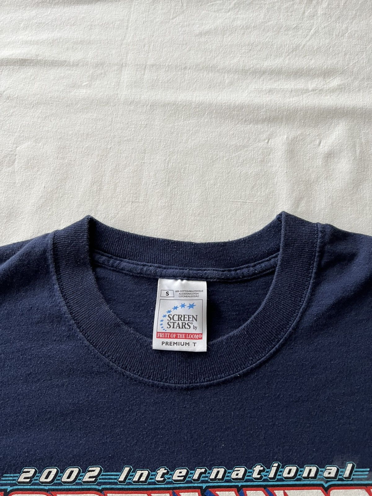 Band Tees Vintage 2002 North West 200 Road Racer Honda Moto Navy Tee Size US S / EU 44-46 / 1 - 7 Thumbnail
