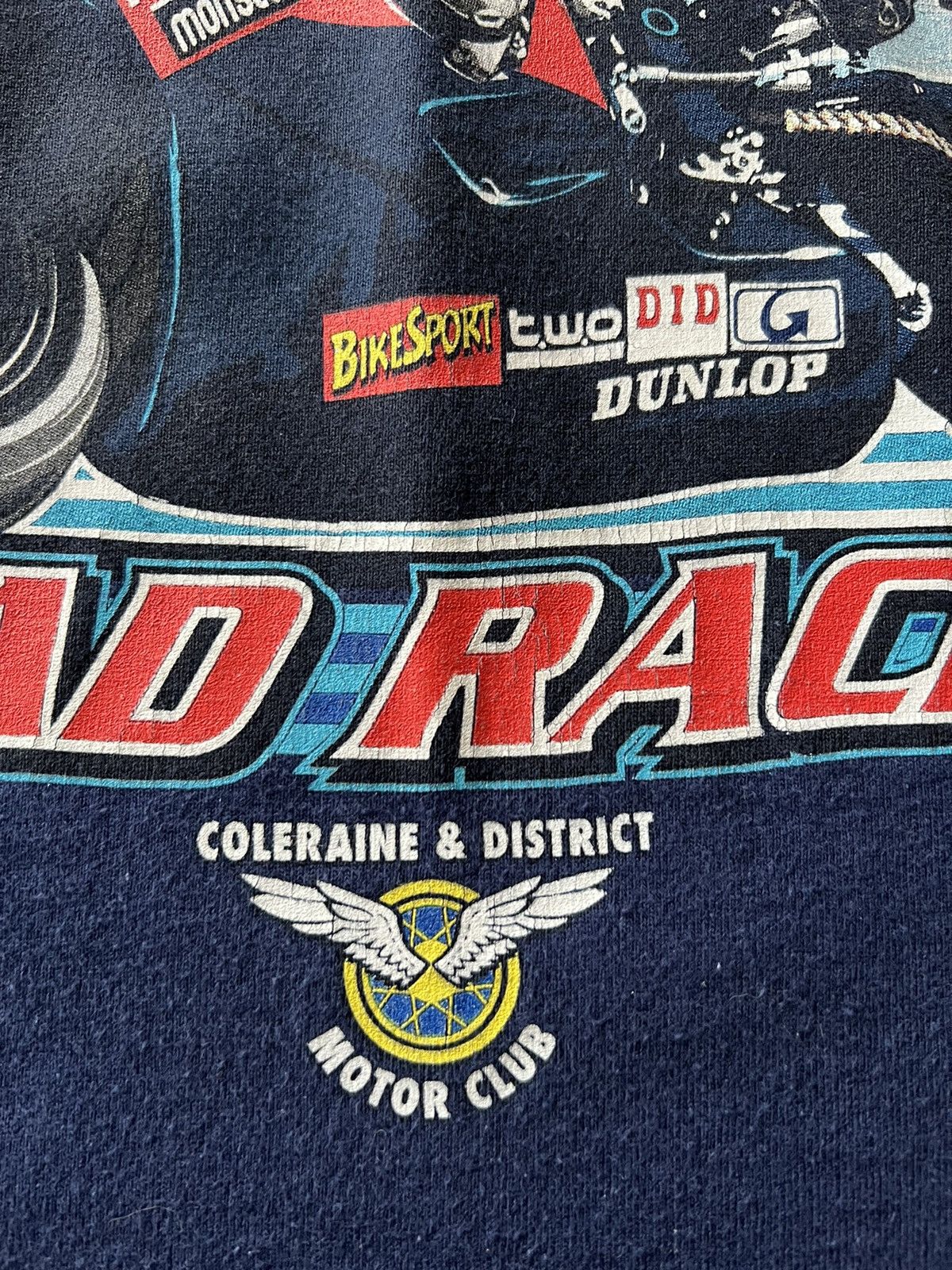 Band Tees Vintage 2002 North West 200 Road Racer Honda Moto Navy Tee Size US S / EU 44-46 / 1 - 5 Thumbnail