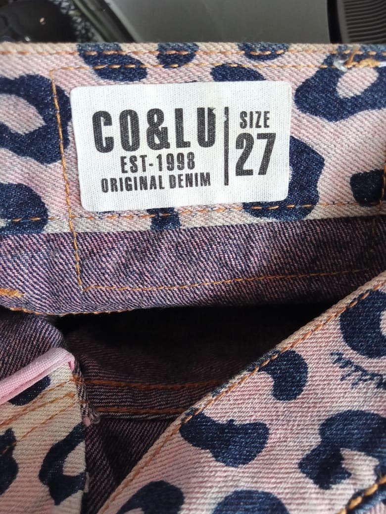 Hysteric Glamour Japanese Brand Leopard Print Seditionaries Exotic Denim Size US 31 - 8 Thumbnail