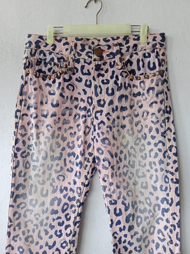 Hysteric Glamour Japanese Brand Leopard Print Seditionaries Exotic Denim Size US 31 - 2 Thumbnail