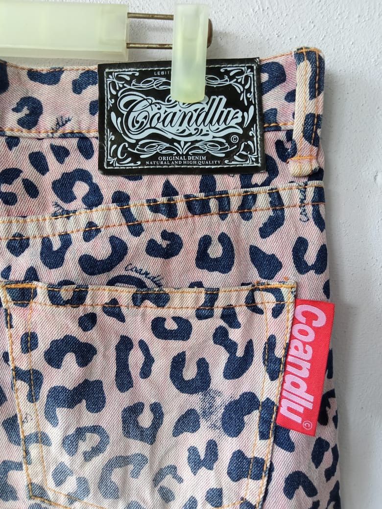 Hysteric Glamour Japanese Brand Leopard Print Seditionaries Exotic Denim Size US 31 - 7 Thumbnail