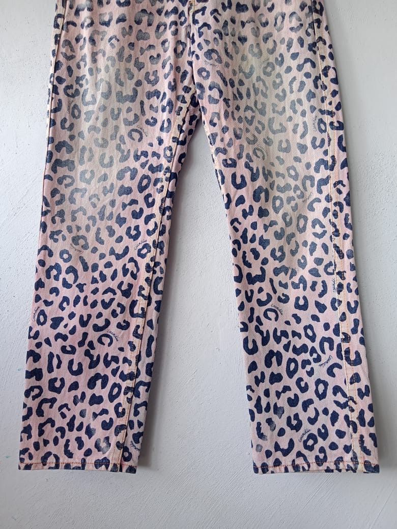 Hysteric Glamour Japanese Brand Leopard Print Seditionaries Exotic Denim Size US 31 - 3 Thumbnail