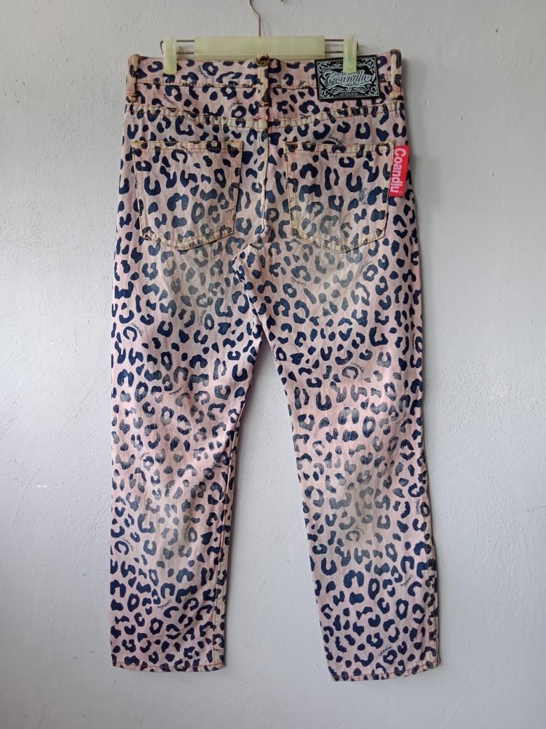 Hysteric Glamour Japanese Brand Leopard Print Seditionaries Exotic Denim Size US 31 - 4 Thumbnail