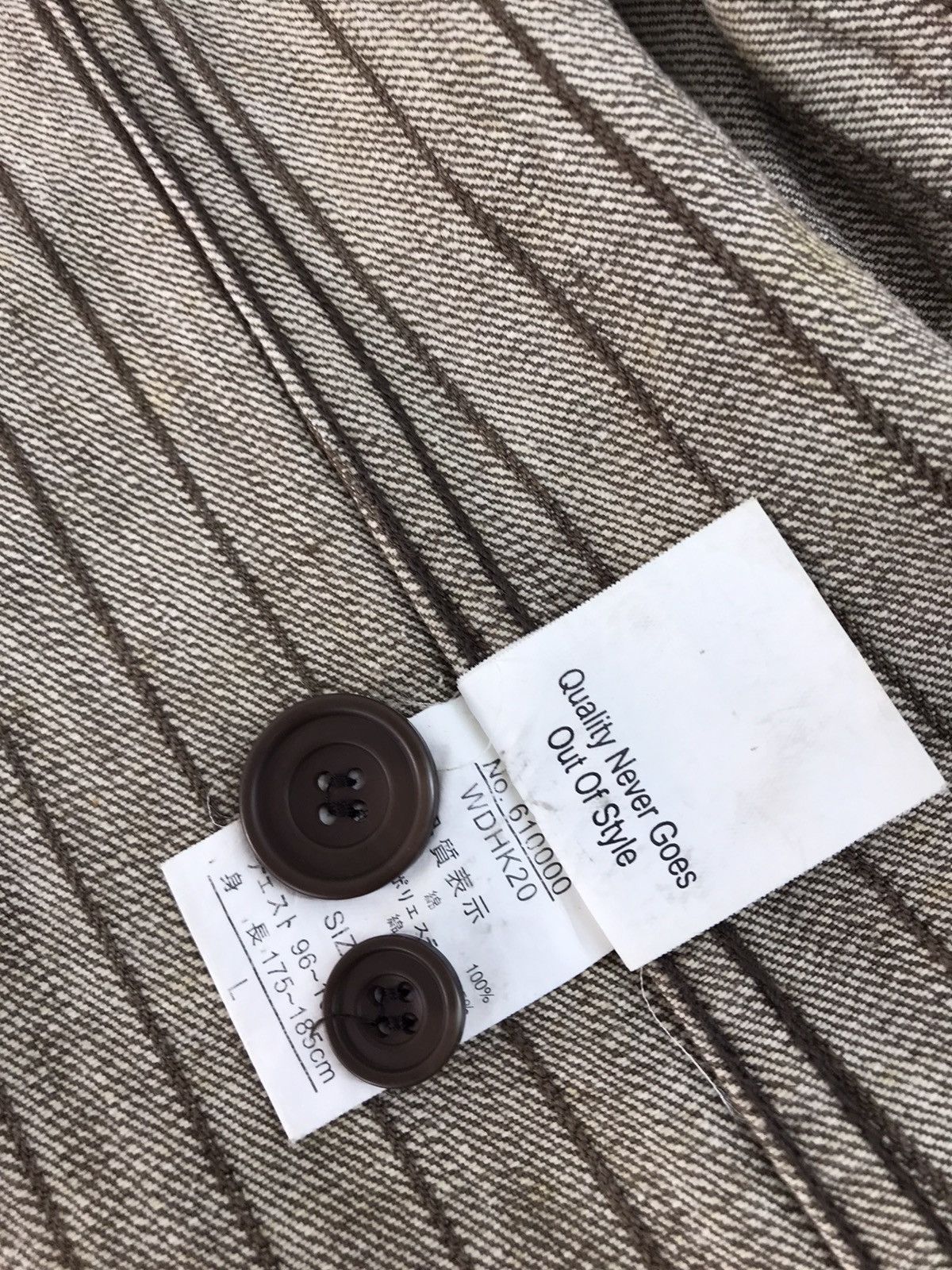 Japanese Brand × Vintage Jungle Storm Chore Jacket Button Style Double Pocket Striped Size US L / EU 52-54 / 3 - 7 Thumbnail