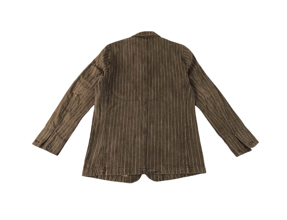 Japanese Brand × Vintage Jungle Storm Chore Jacket Button Style Double Pocket Striped Size US L / EU 52-54 / 3 - 9 Thumbnail