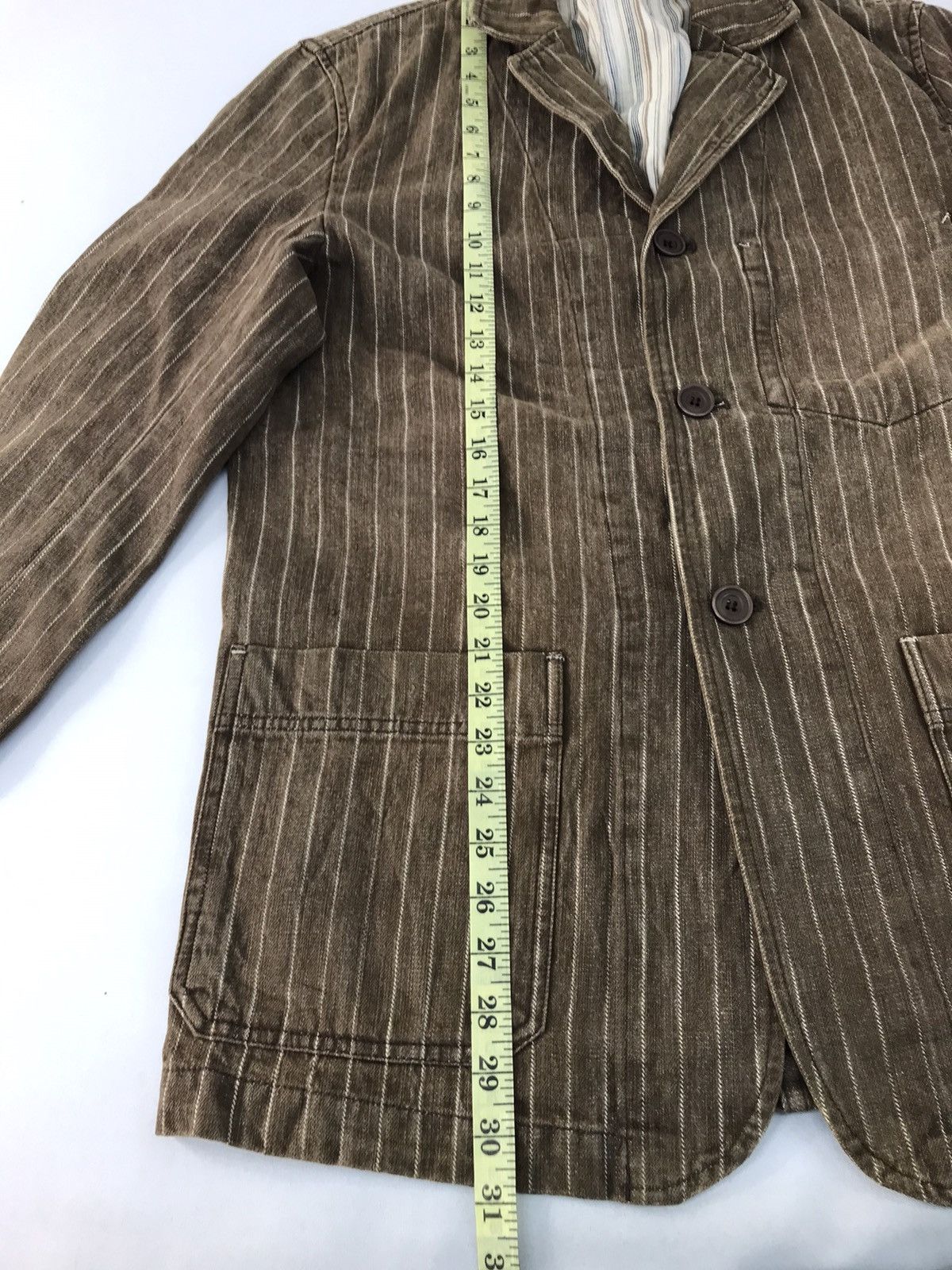 Japanese Brand × Vintage Jungle Storm Chore Jacket Button Style Double Pocket Striped Size US L / EU 52-54 / 3 - 11 Thumbnail