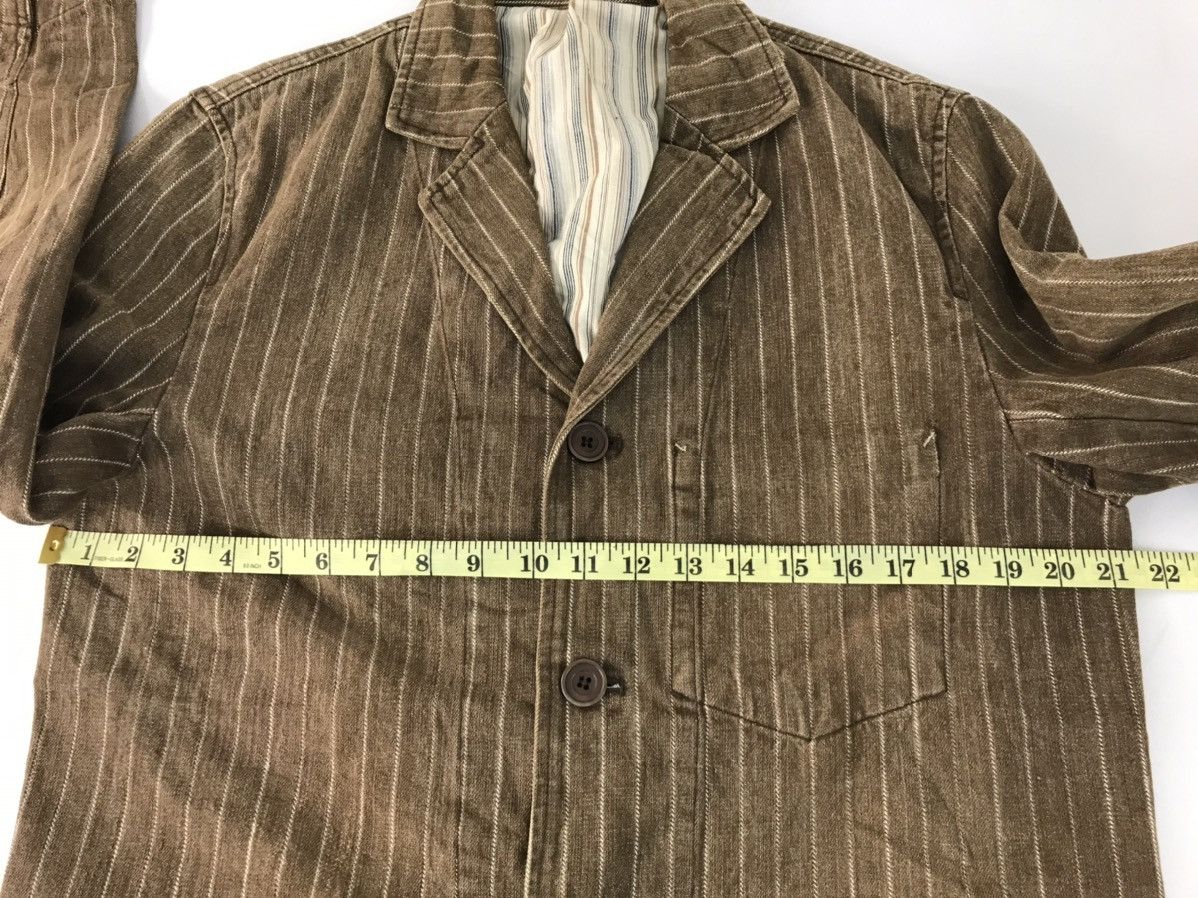 Japanese Brand × Vintage Jungle Storm Chore Jacket Button Style Double Pocket Striped Size US L / EU 52-54 / 3 - 10 Thumbnail