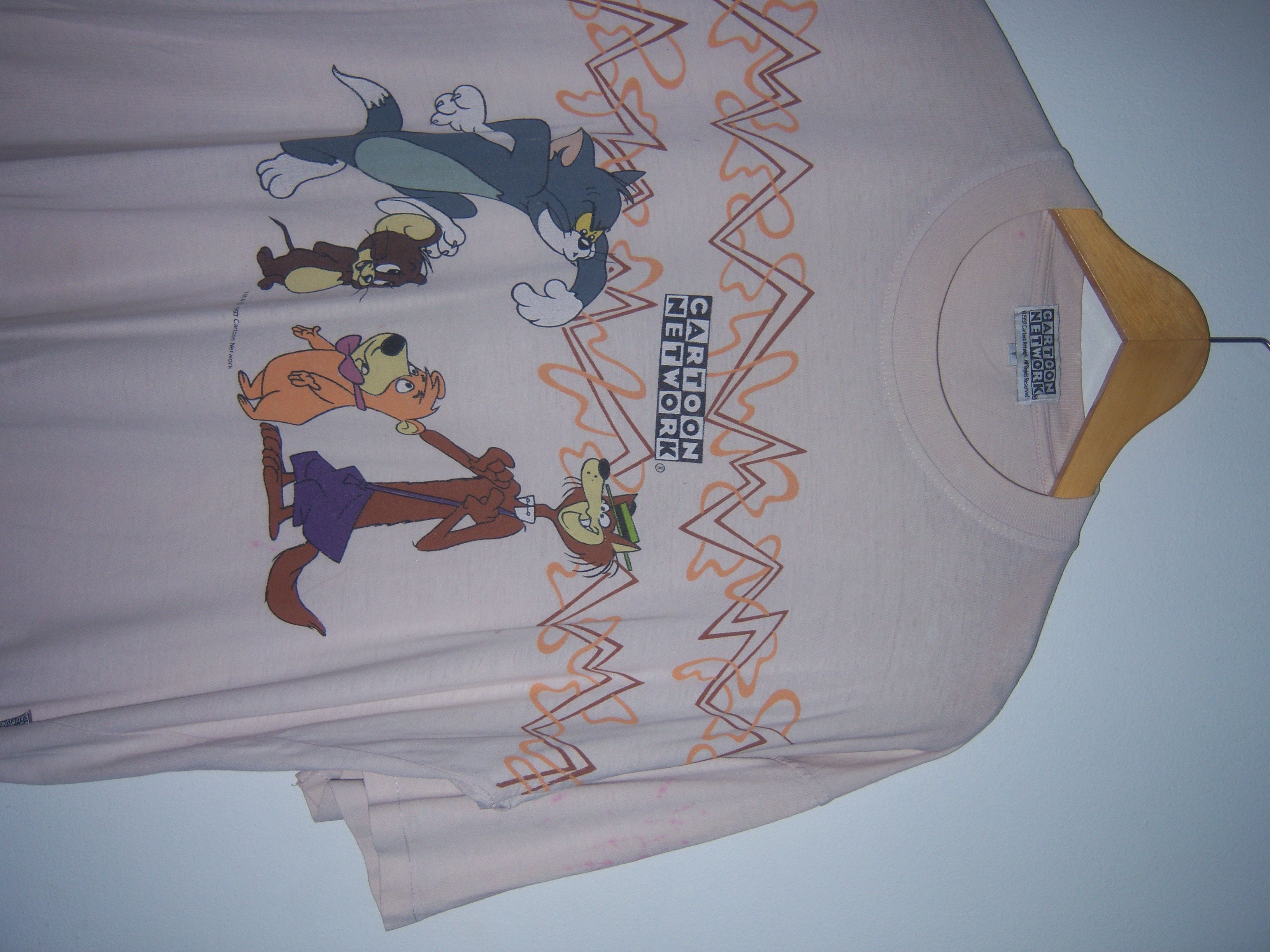 image of 1997 Cartoon Network Vintage Tee in Khaki, Men's (Size Large)