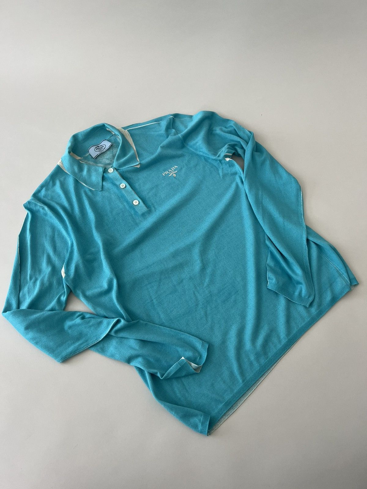 Prada 🔥$2.5 VALUE🔥 Prada Wool Cashmere Polo Shirt Sweater Size S / US 4 / IT 40 - 5 Thumbnail