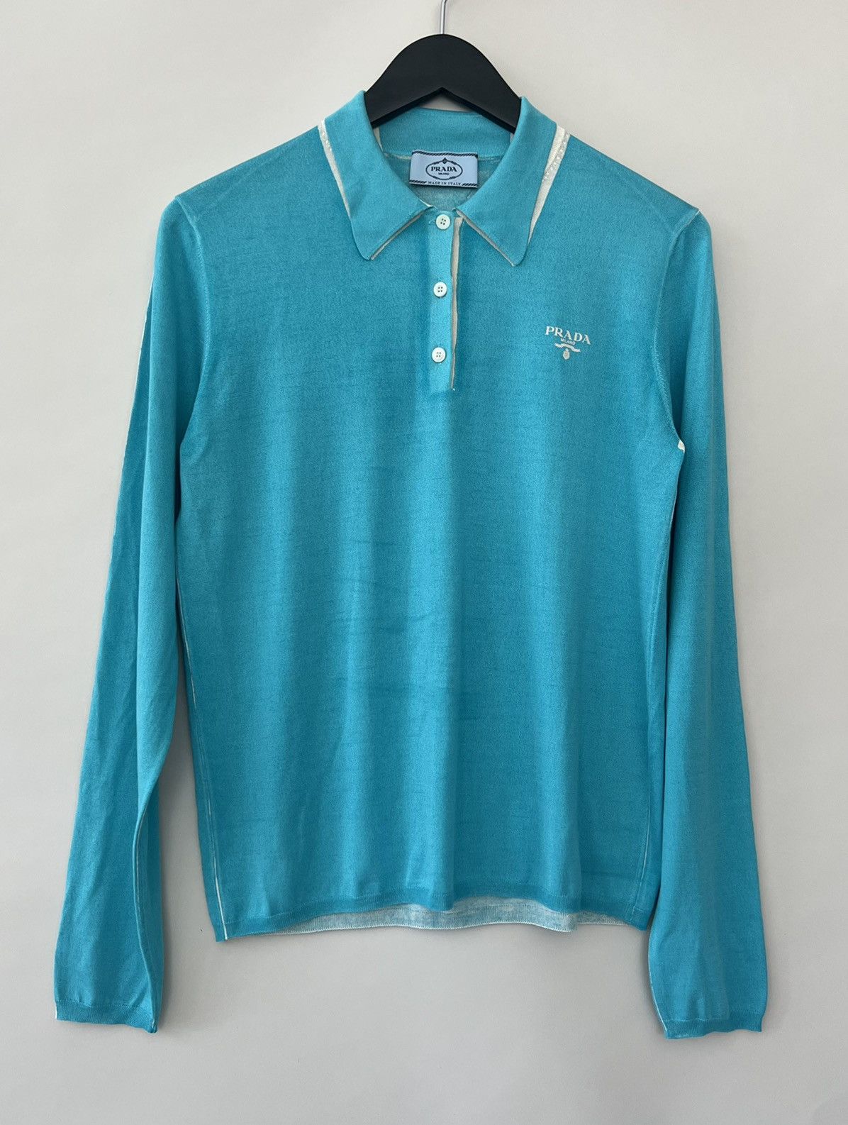 Prada 🔥$2.5 VALUE🔥 Prada Wool Cashmere Polo Shirt Sweater Size S / US 4 / IT 40 - 1 Thumbnail