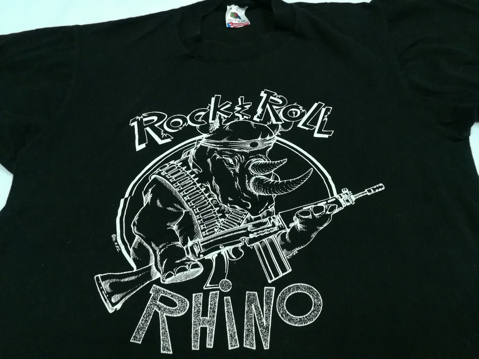 Band Tees Rare Vintage 90s 1991 Classic Rock N Roll Rhino Music Tee Size US S / EU 44-46 / 1 - 2 Thumbnail