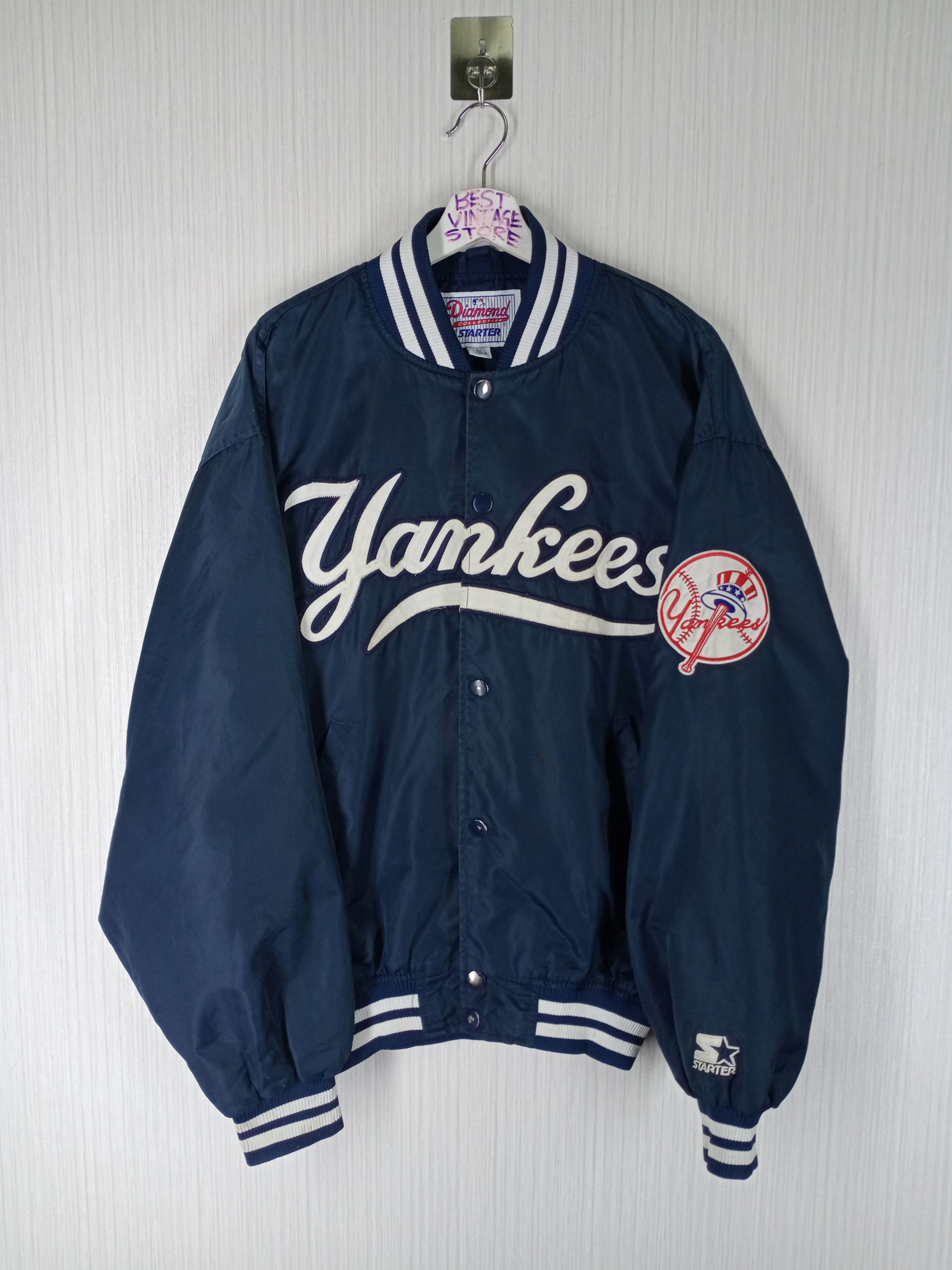 New York Yankees: 1990's Coach's Dugout Starter Bomber Jacket (L/XL) –  National Vintage League Ltd.