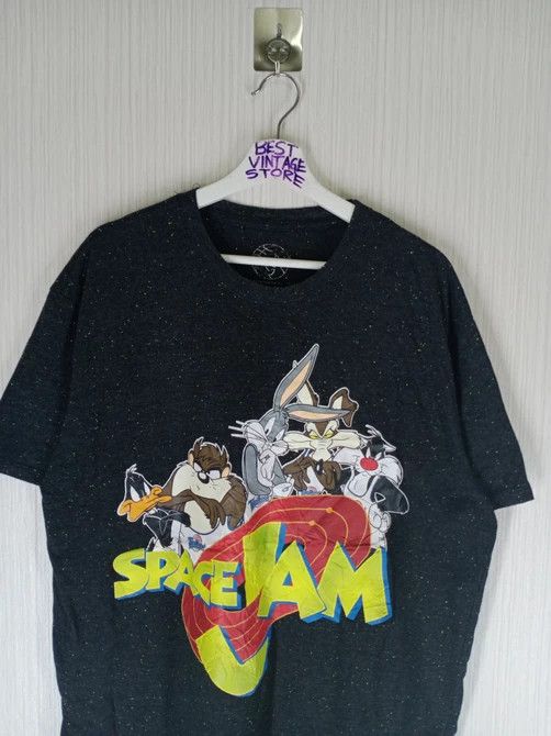 Vintage Vintage Space Jam ; Bugs,Daffy & Taz TShirt Size US XXL / EU 58 / 5 - 5 Thumbnail